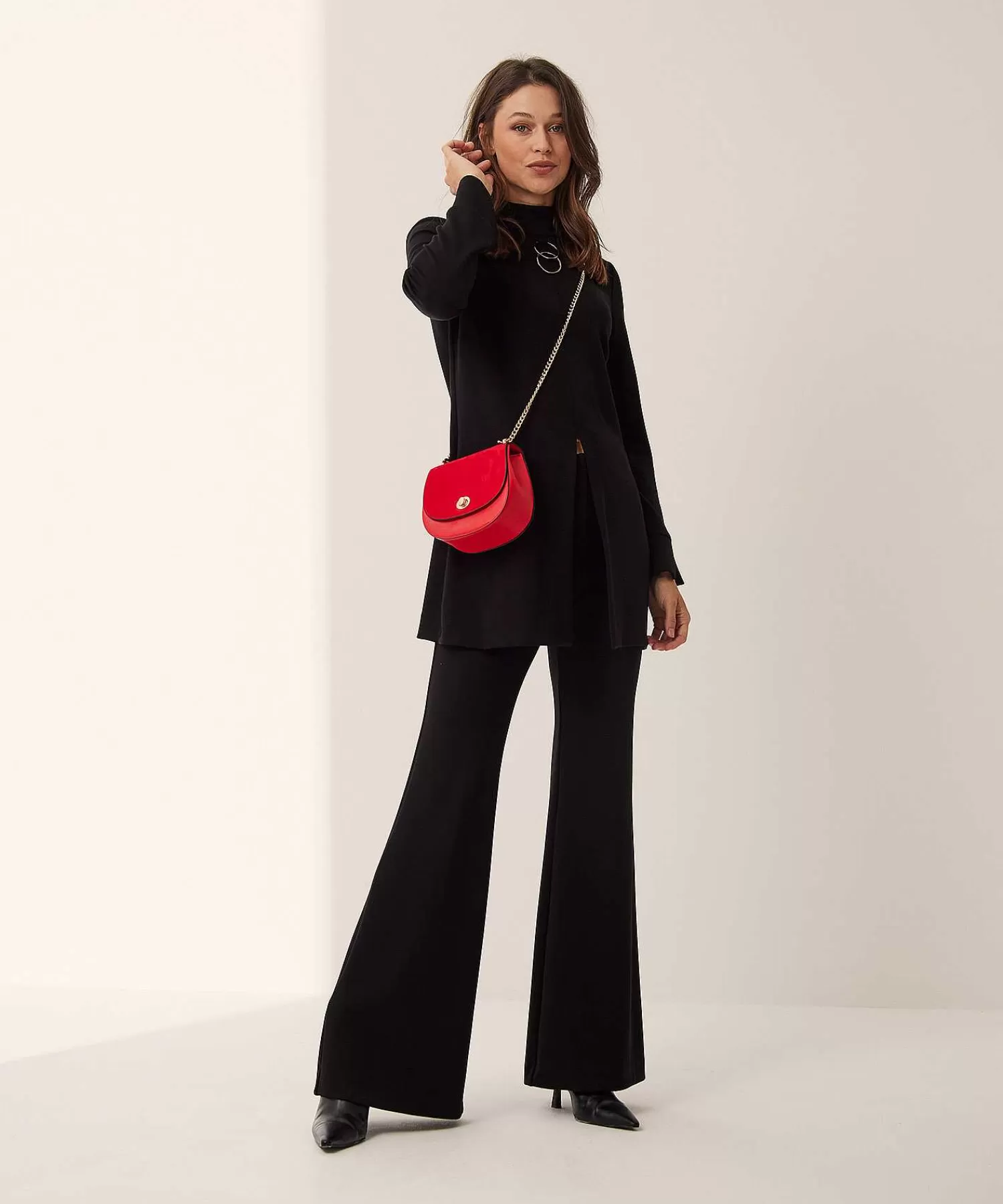 Broeken^Ana Alcazar Flared Broek Jersey