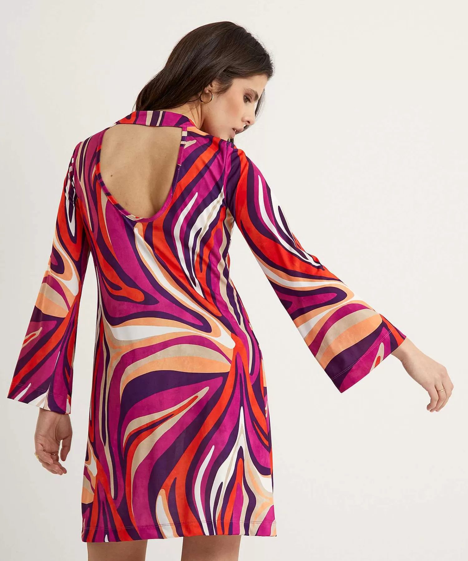 Jurken^Ana Alcazar Slinky Jurk Fancy Print