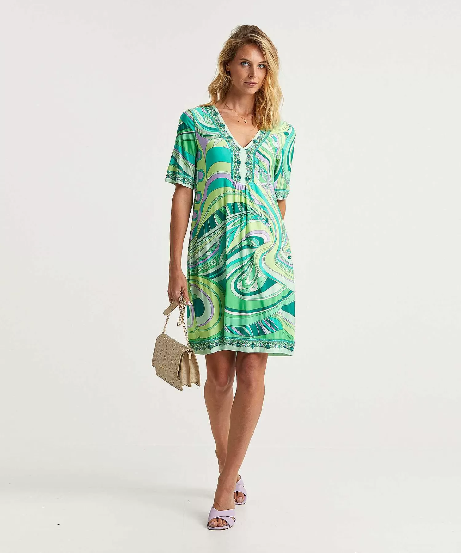 Jurken^Ana Alcazar Slinky Jurk Multicolor