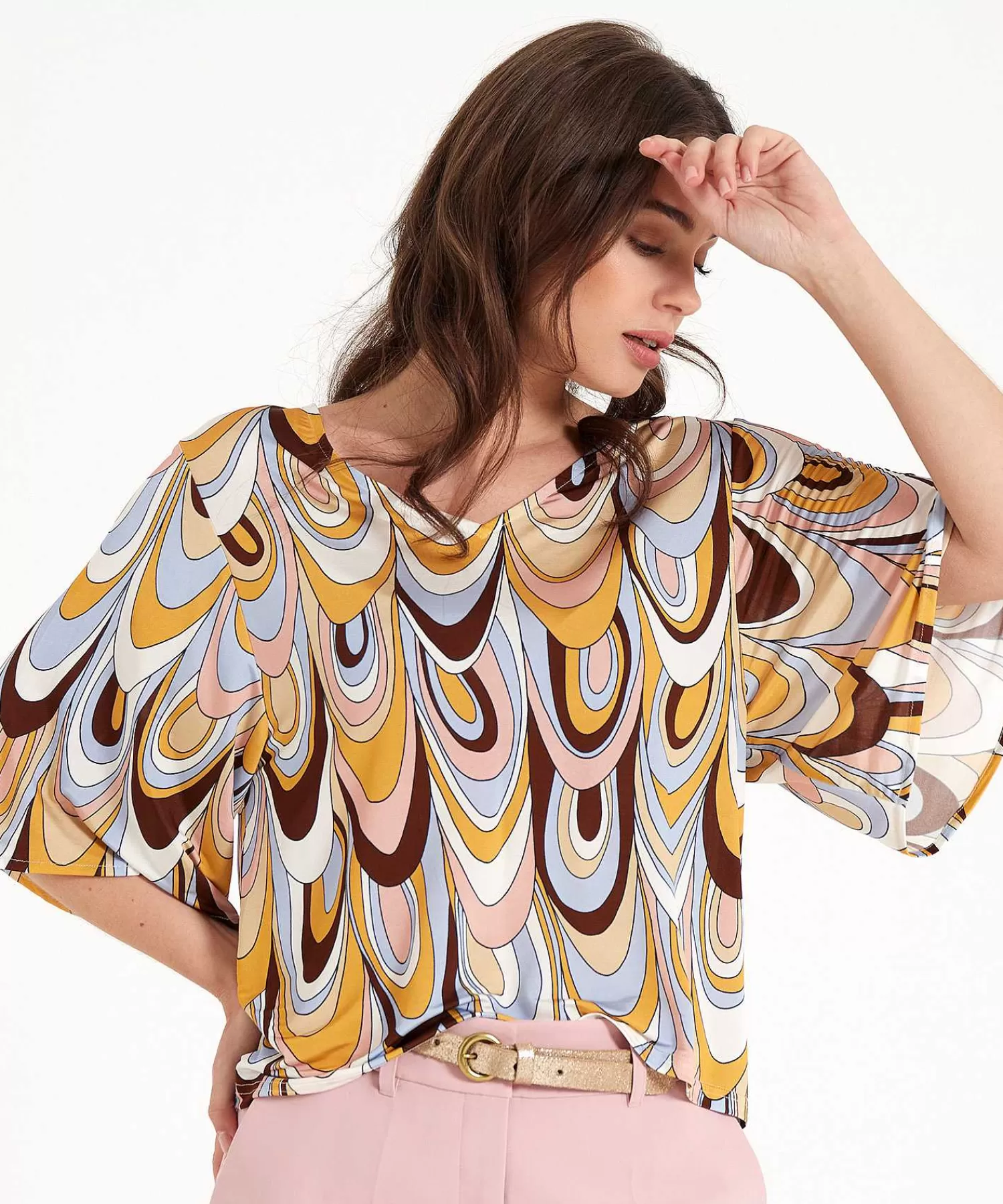 Shirts En Tops^Ana Alcazar Slinky Top Retro Print