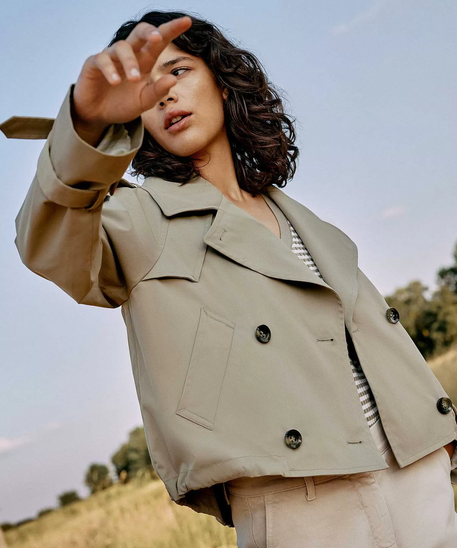 Jassen^Beaumont Cropped Trenchcoat Faye