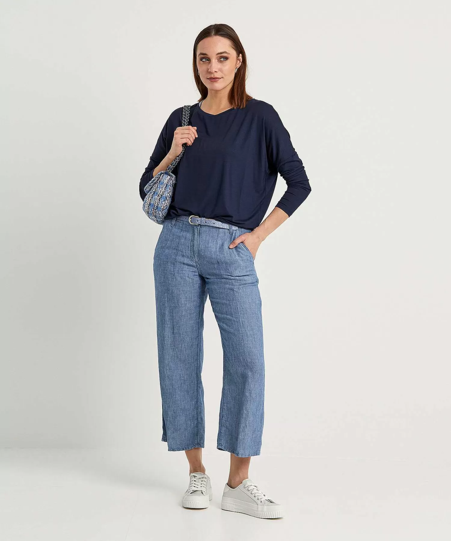 Jeans^Brax Cropped Soft Denim Broek Maine