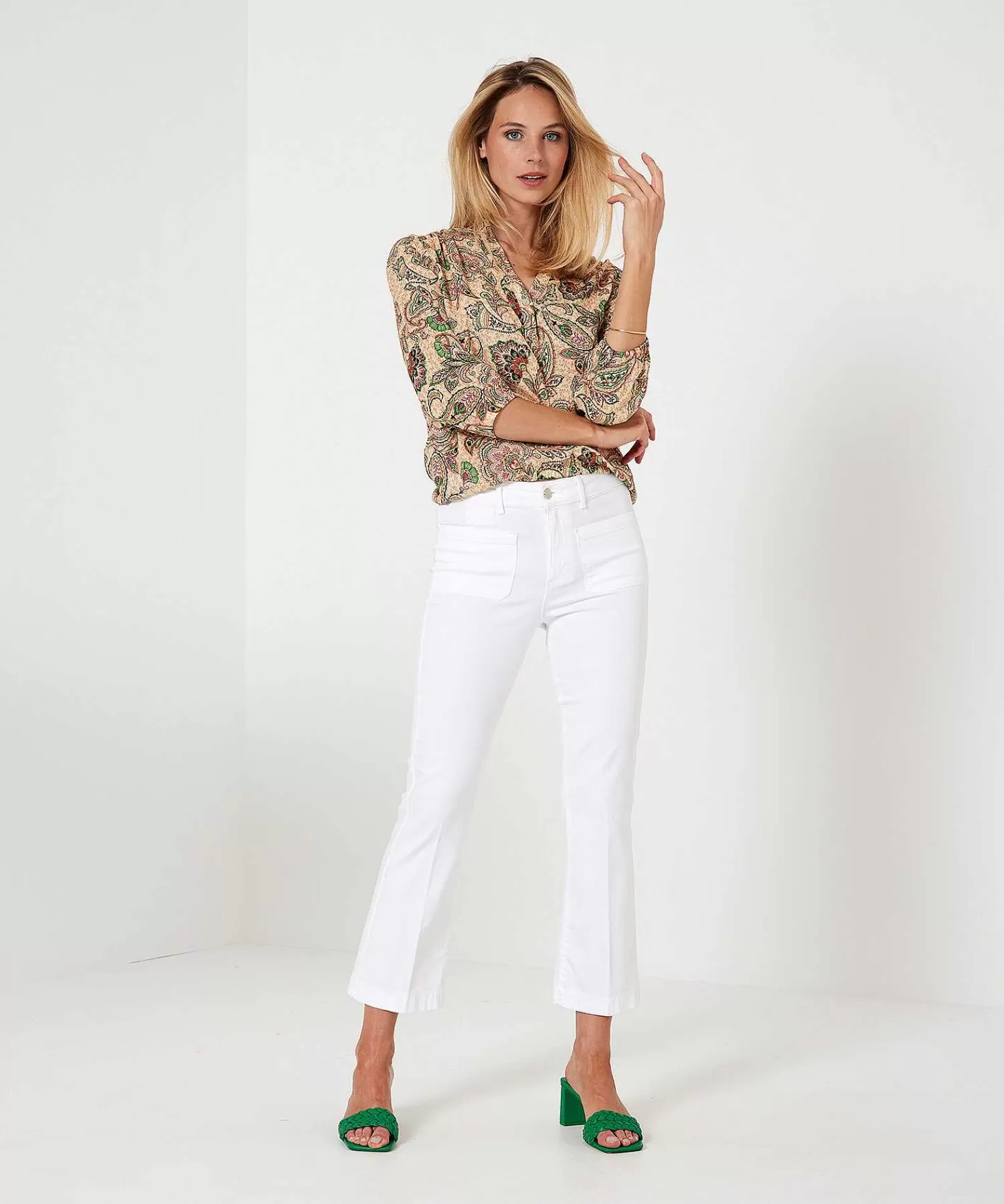 Jeans^Brax Kick Flare Push-Up Broek Ana