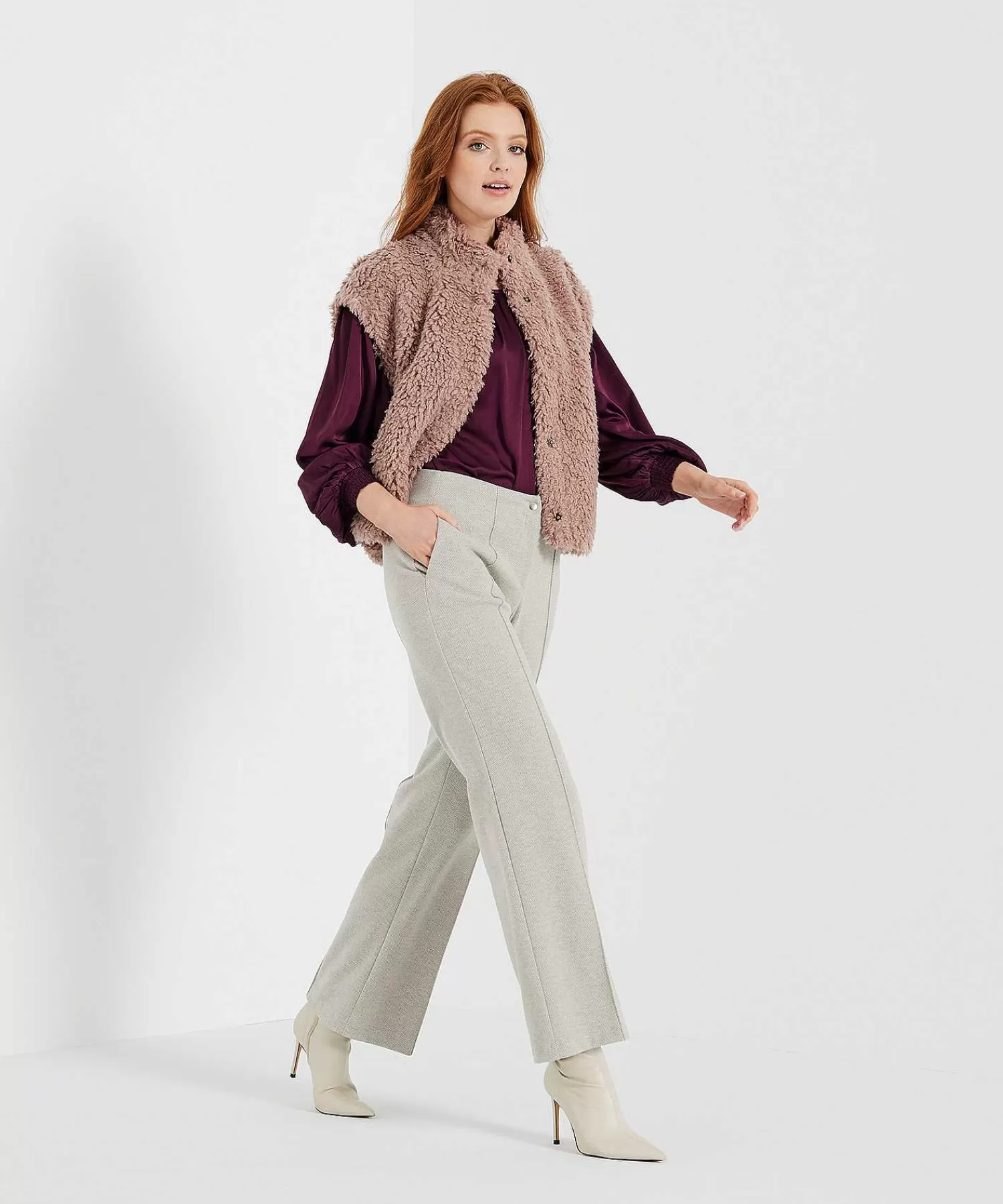 Broeken^Brax Wide Leg Broek Velvet Maine