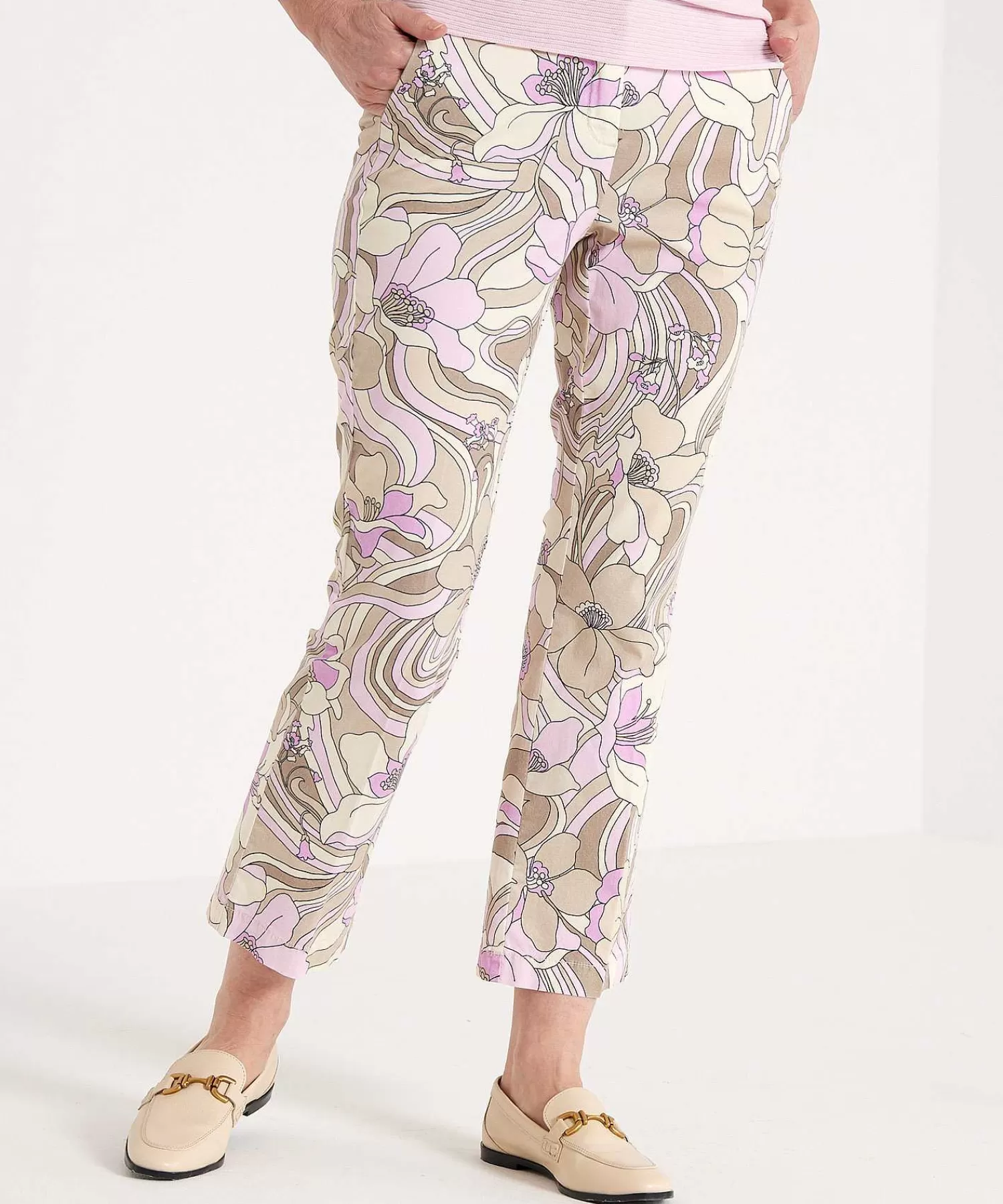 Broeken^Cambio Broek Easy Kick Stella Flowers