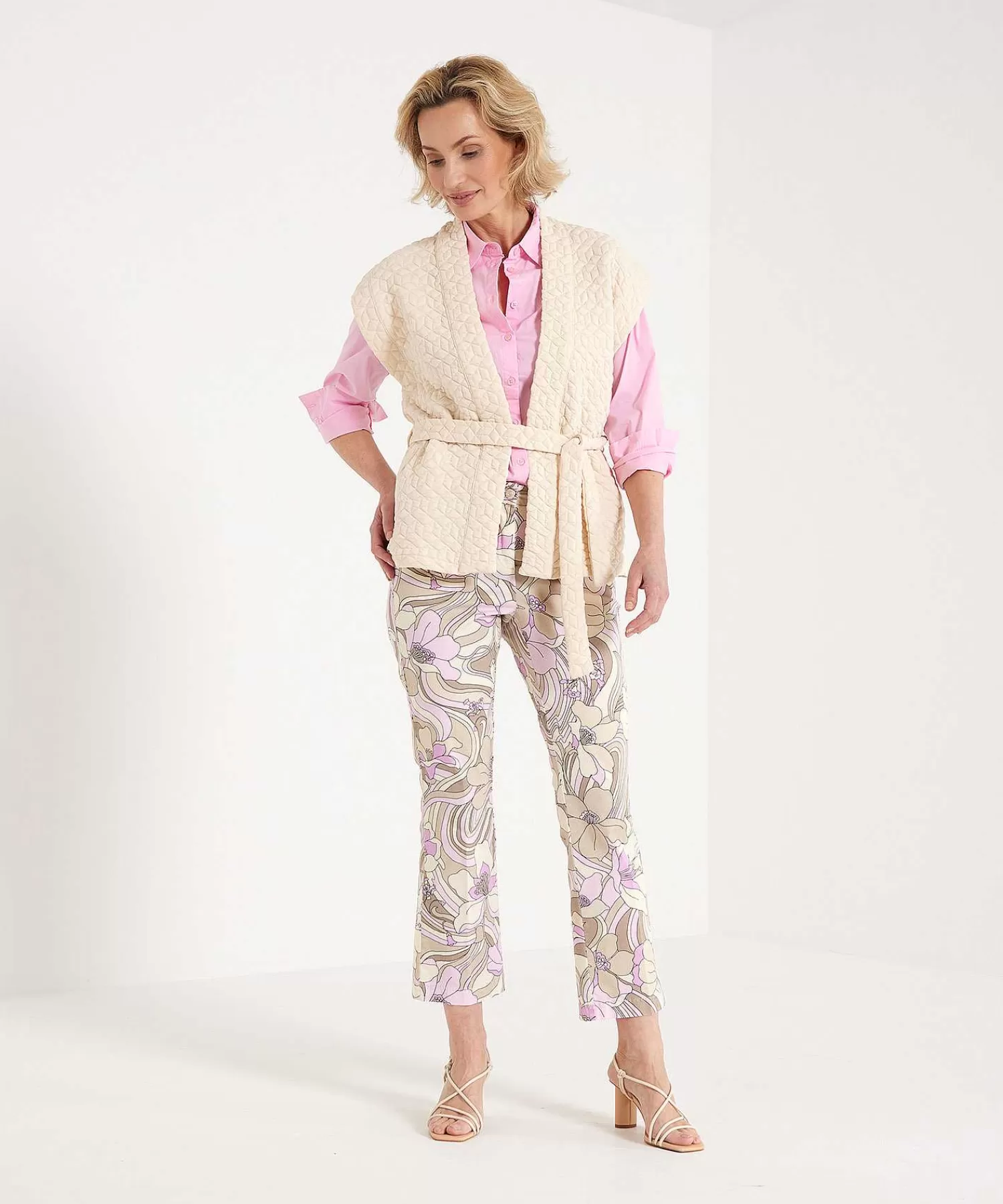 Broeken^Cambio Broek Easy Kick Stella Flowers