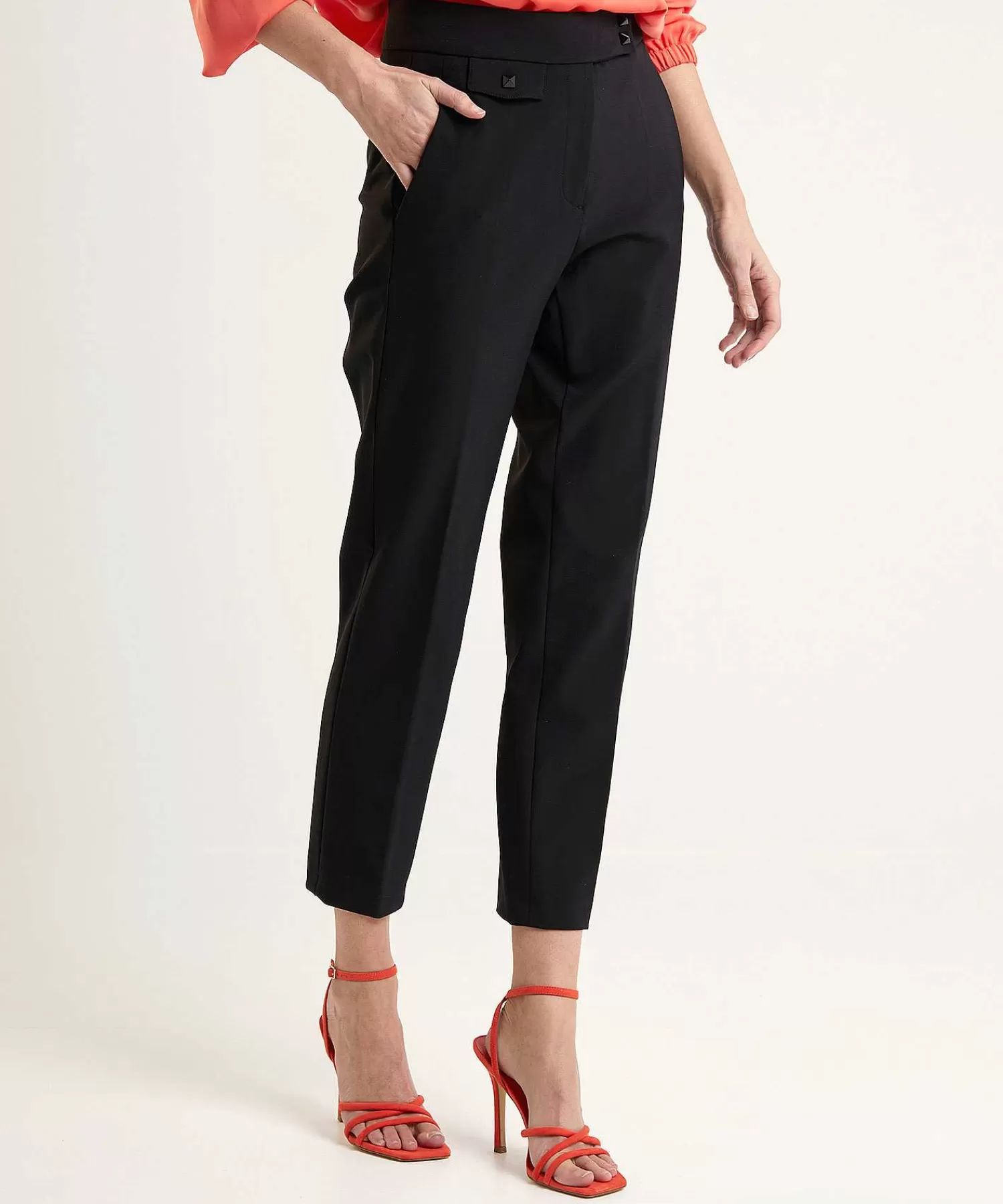 Broeken^Cambio Cropped Broek Scarlet