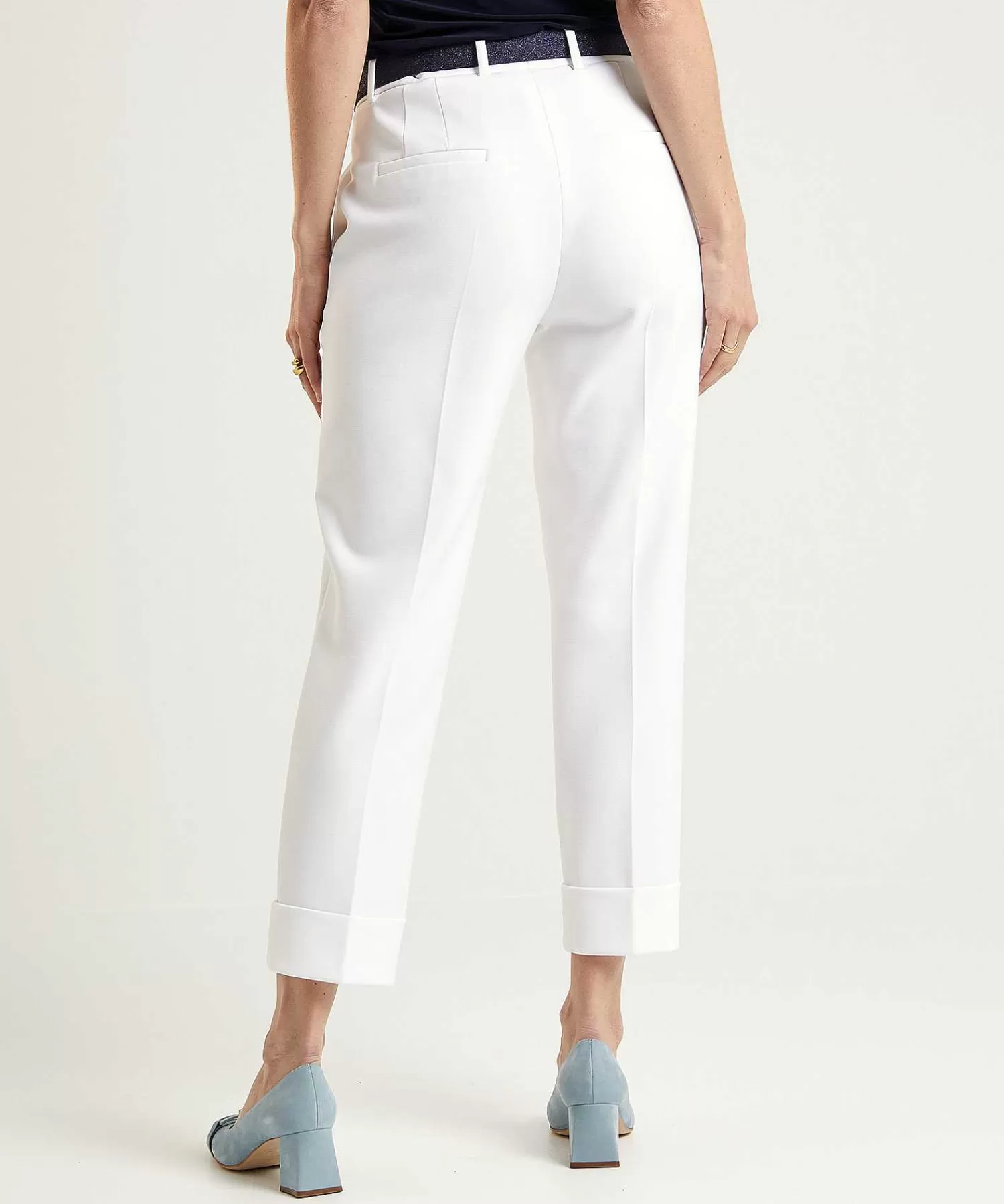 Broeken^Cambio Cropped Pantalon Omslag Krystal