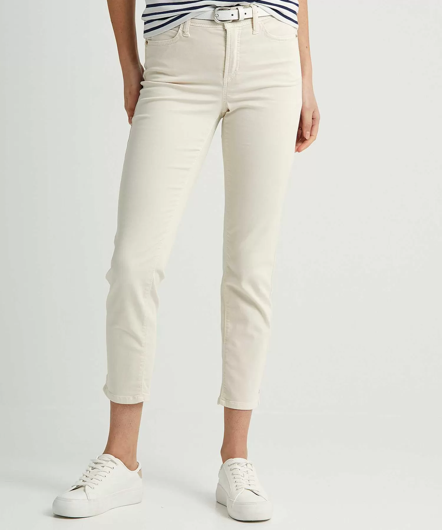 Broeken^Cambio Cropped Soft Cotton Broek Piper