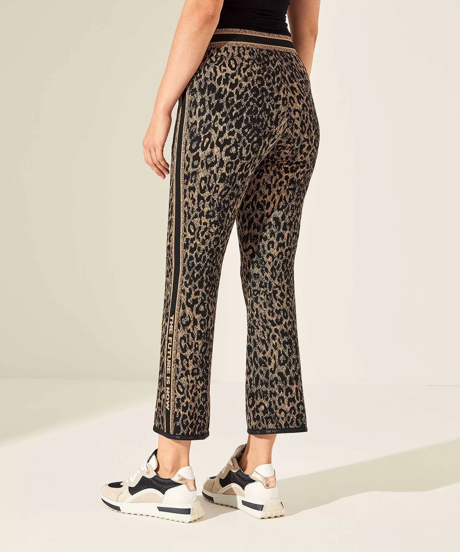 Broeken^Cambio Jacquard Broek Easy Kick Ranee Animal