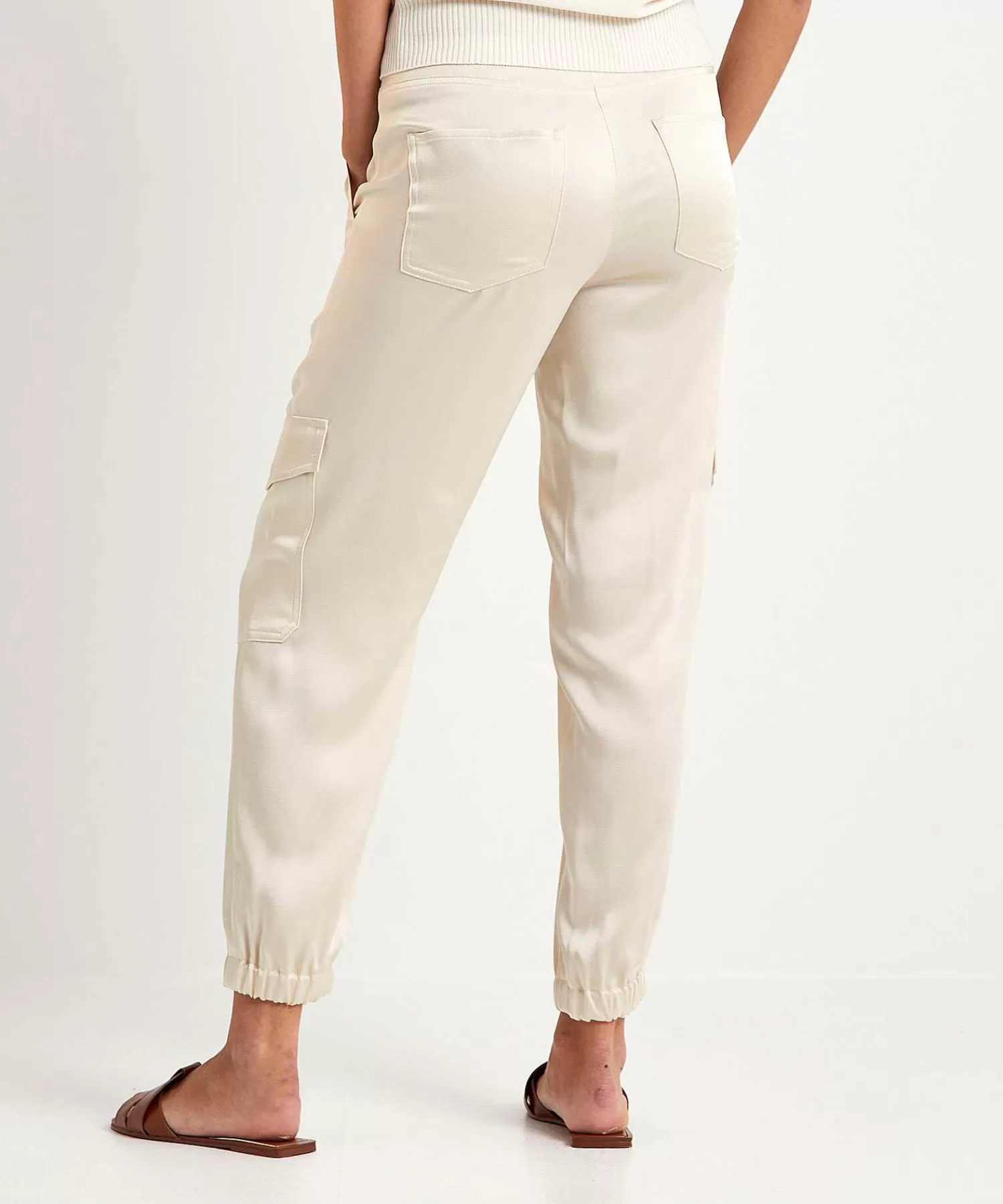 Broeken^Cambio Silky Cargo Broek Karo