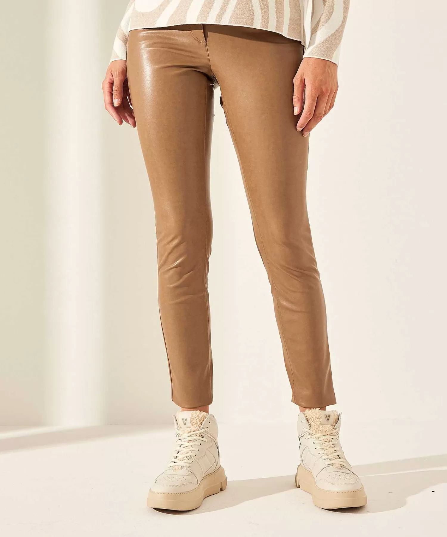 Broeken^Cambio Vegan Leather Broek Ray