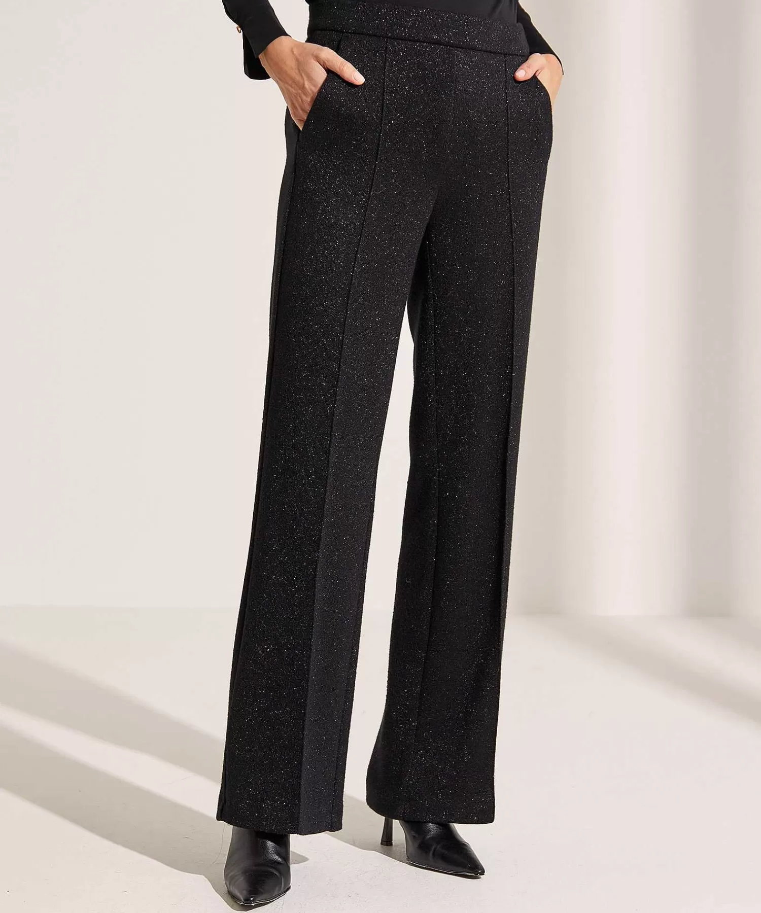 Broeken^Cambio Wide Leg Broek Met Lurex Ava