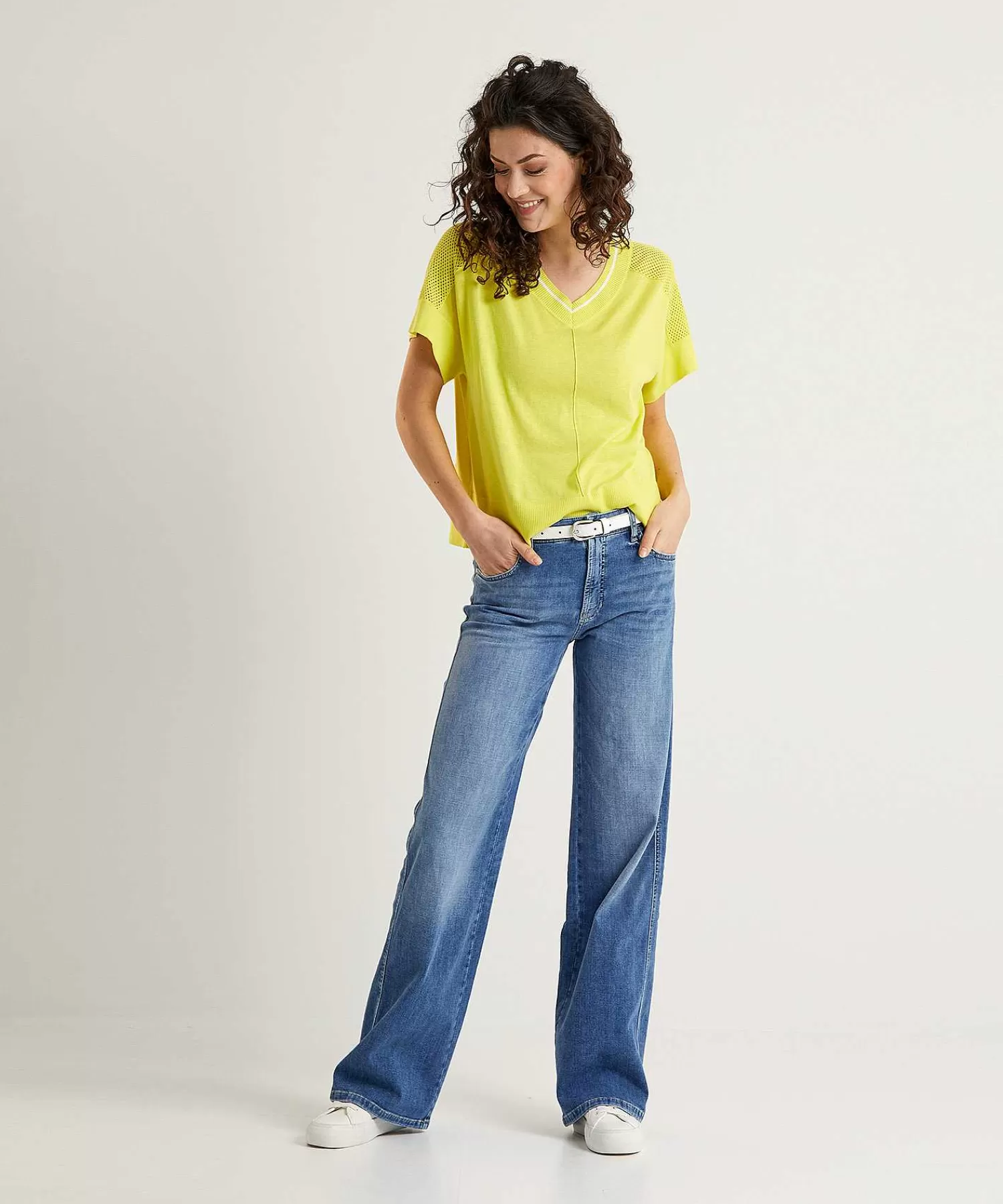 Jeans^Cambio Wide Leg Jeans Aimee