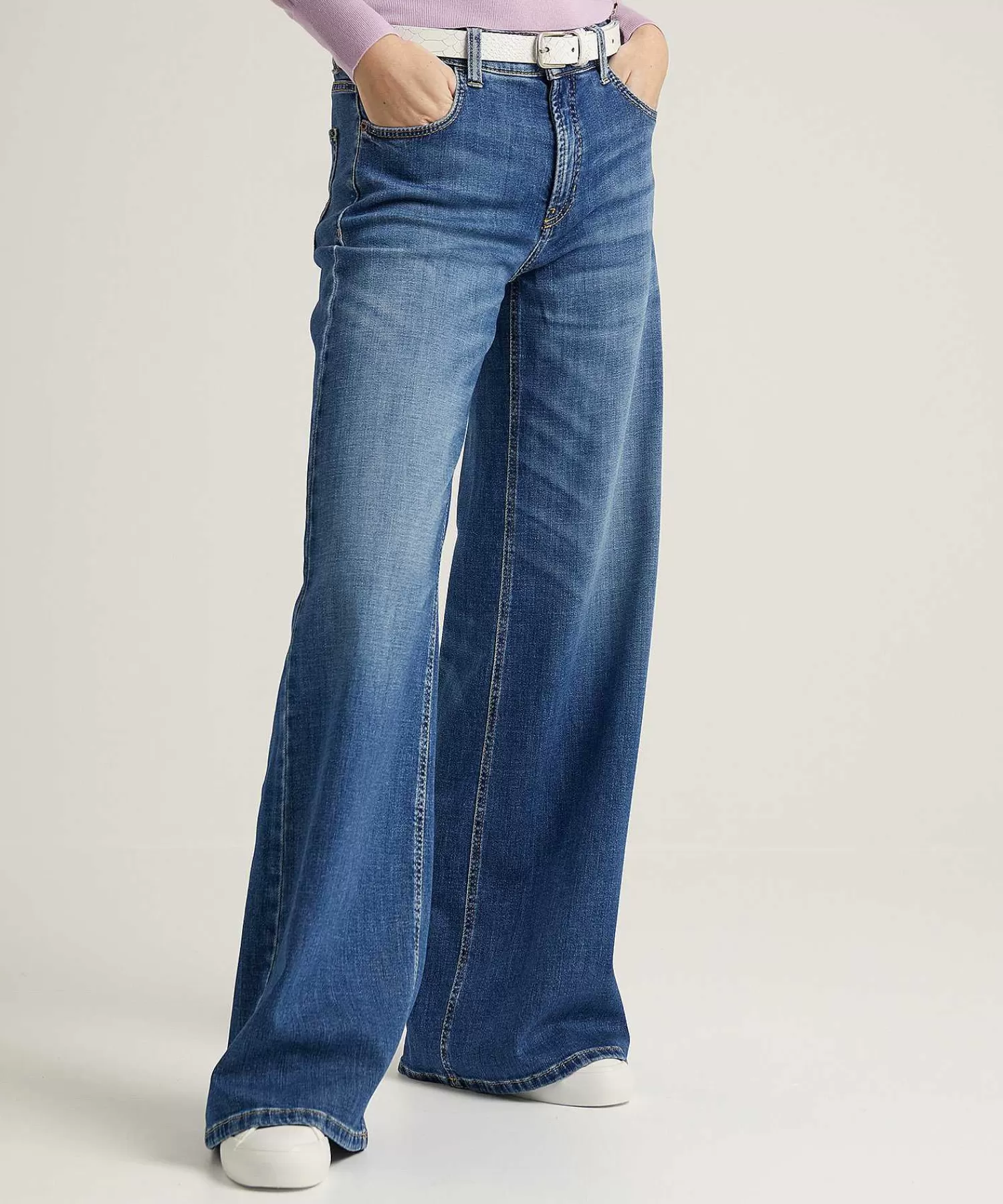 Jeans^Cambio Wide Leg Jeans Palazzo