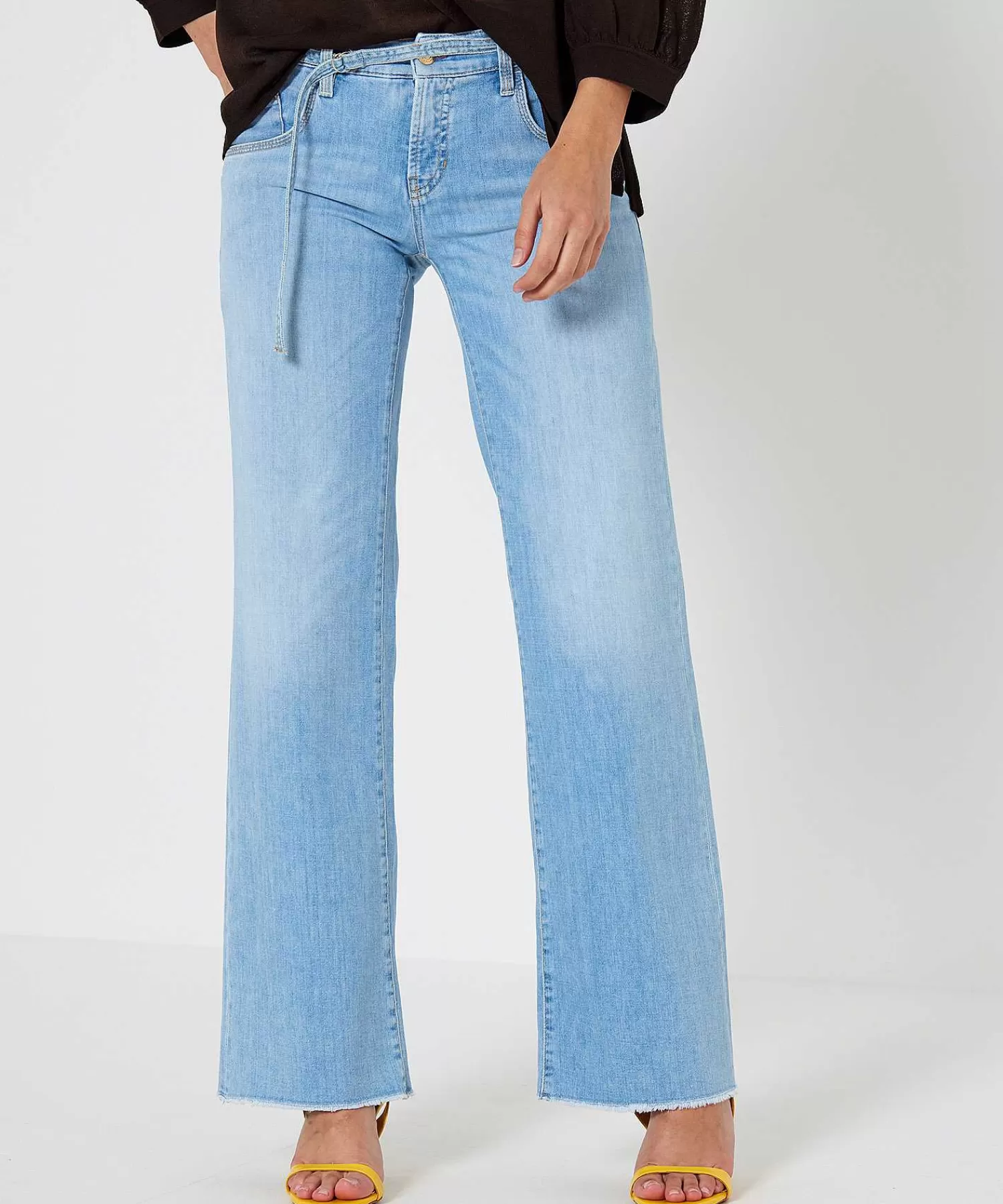 Jeans^Cambio Wide Leg Jeans Tess