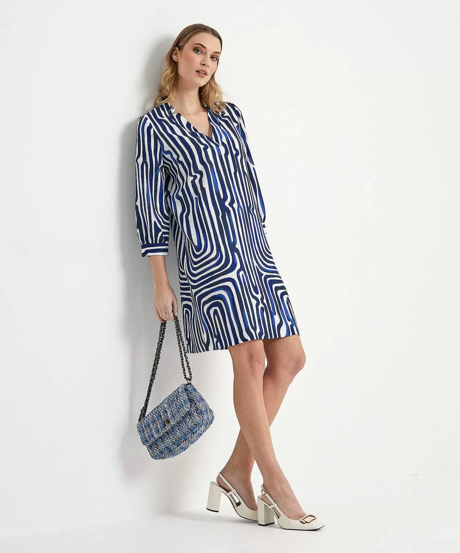 Jurken^Caroline Biss Jurk Fancy Stripe