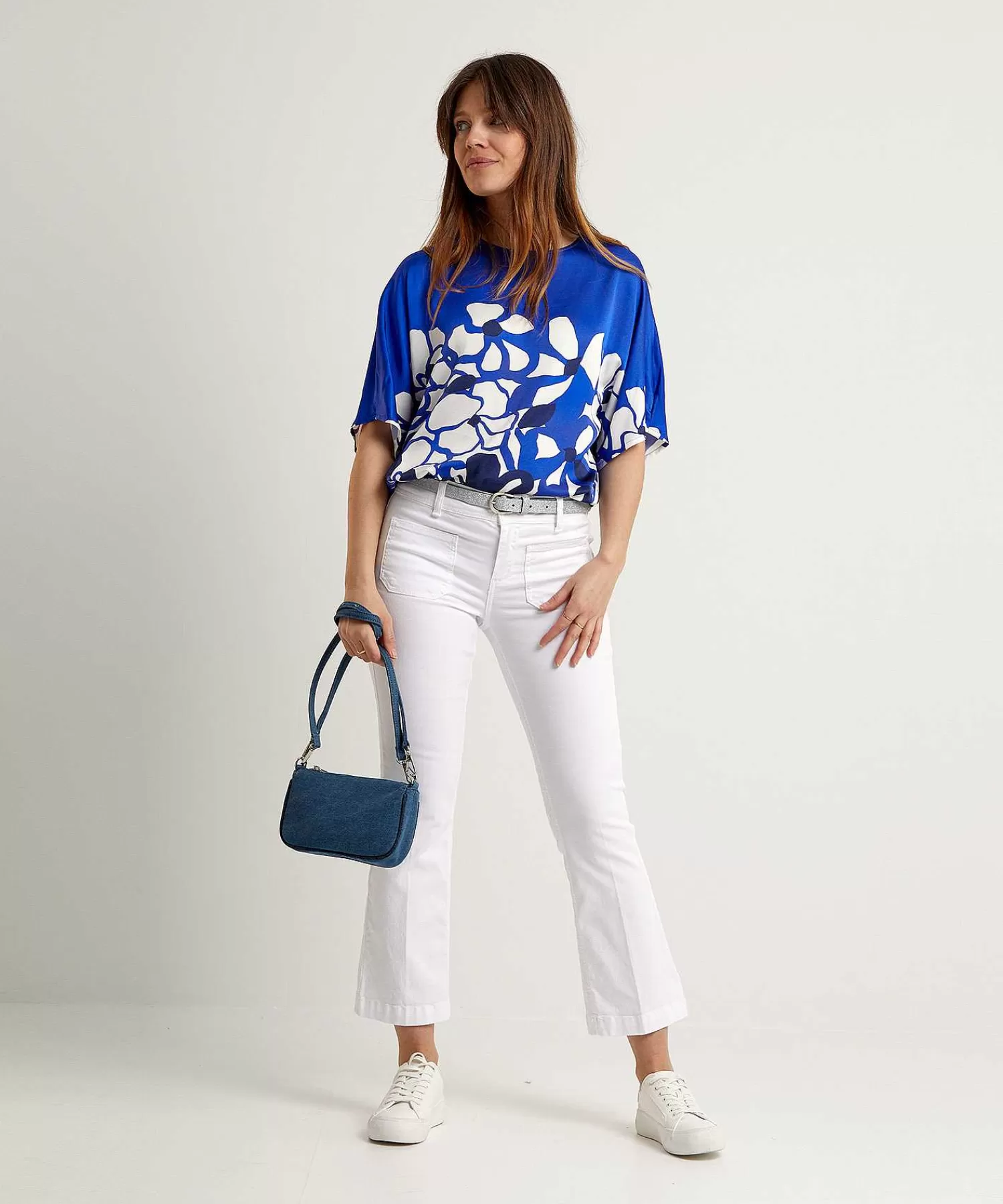 Blouses^Caroline Biss Silky Blouse Flower