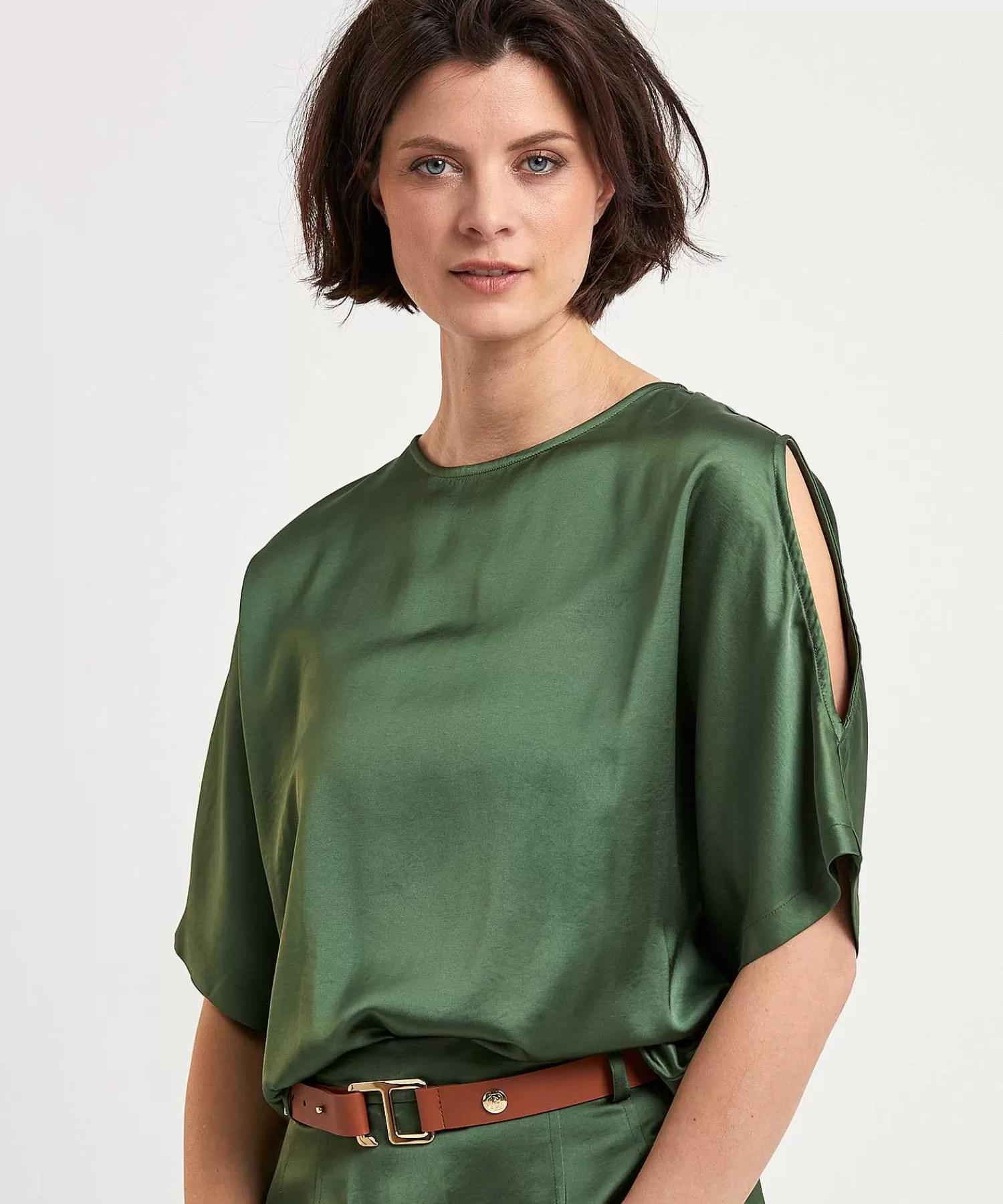 Blouses^Caroline Biss Silky Top Open Schouder