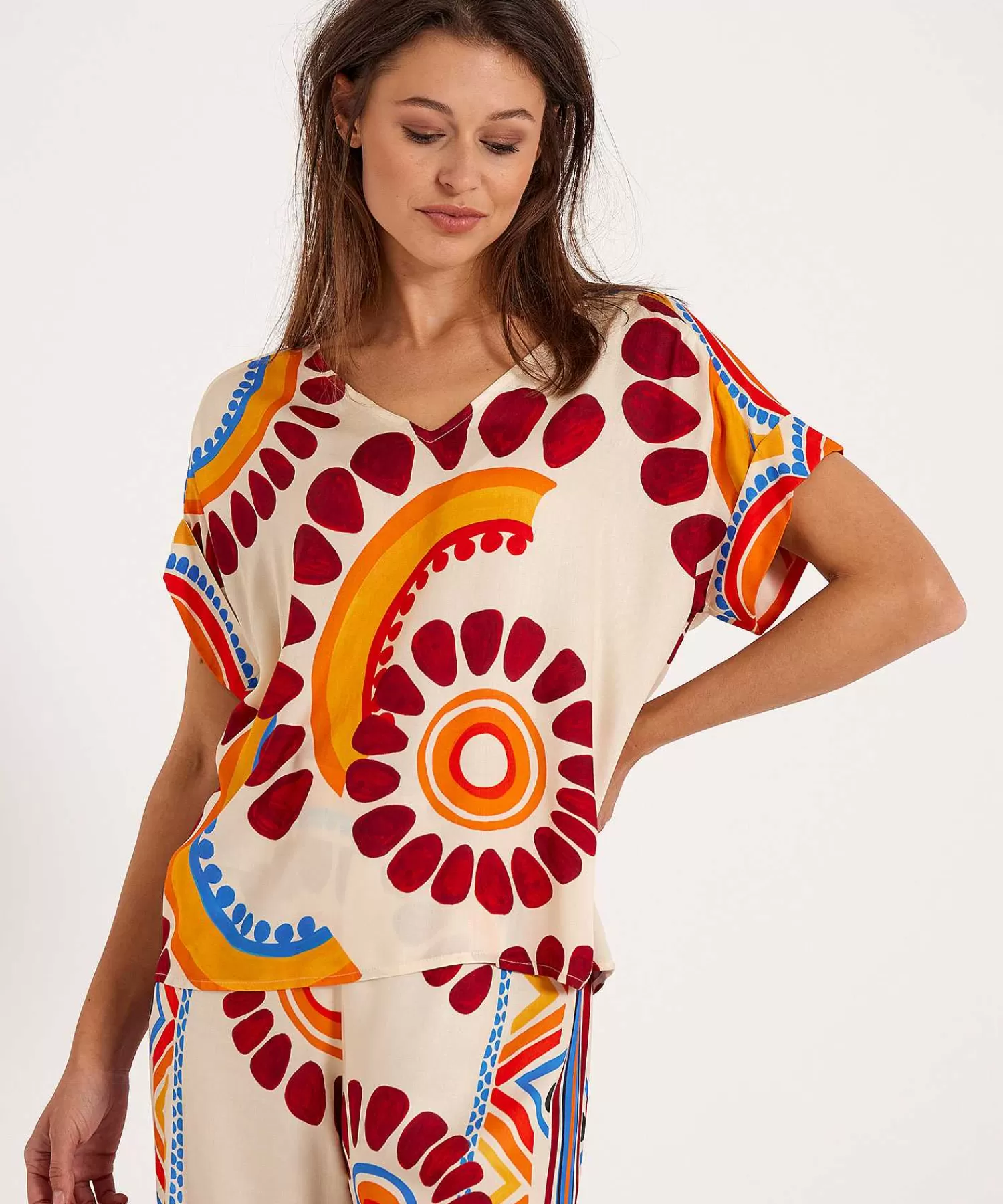 Blouses^Caroline Biss Top Etnische Print