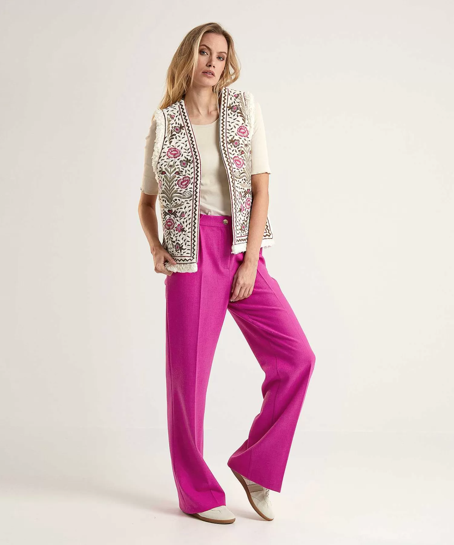 Broeken^Caroline Biss Wide Leg Pantalon Crepe