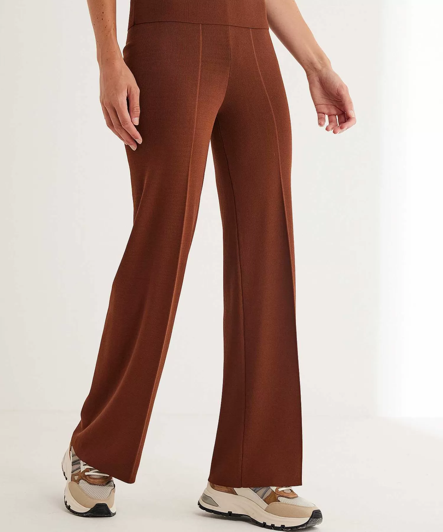 Broeken^Emotions Wide Leg Broek Crepe