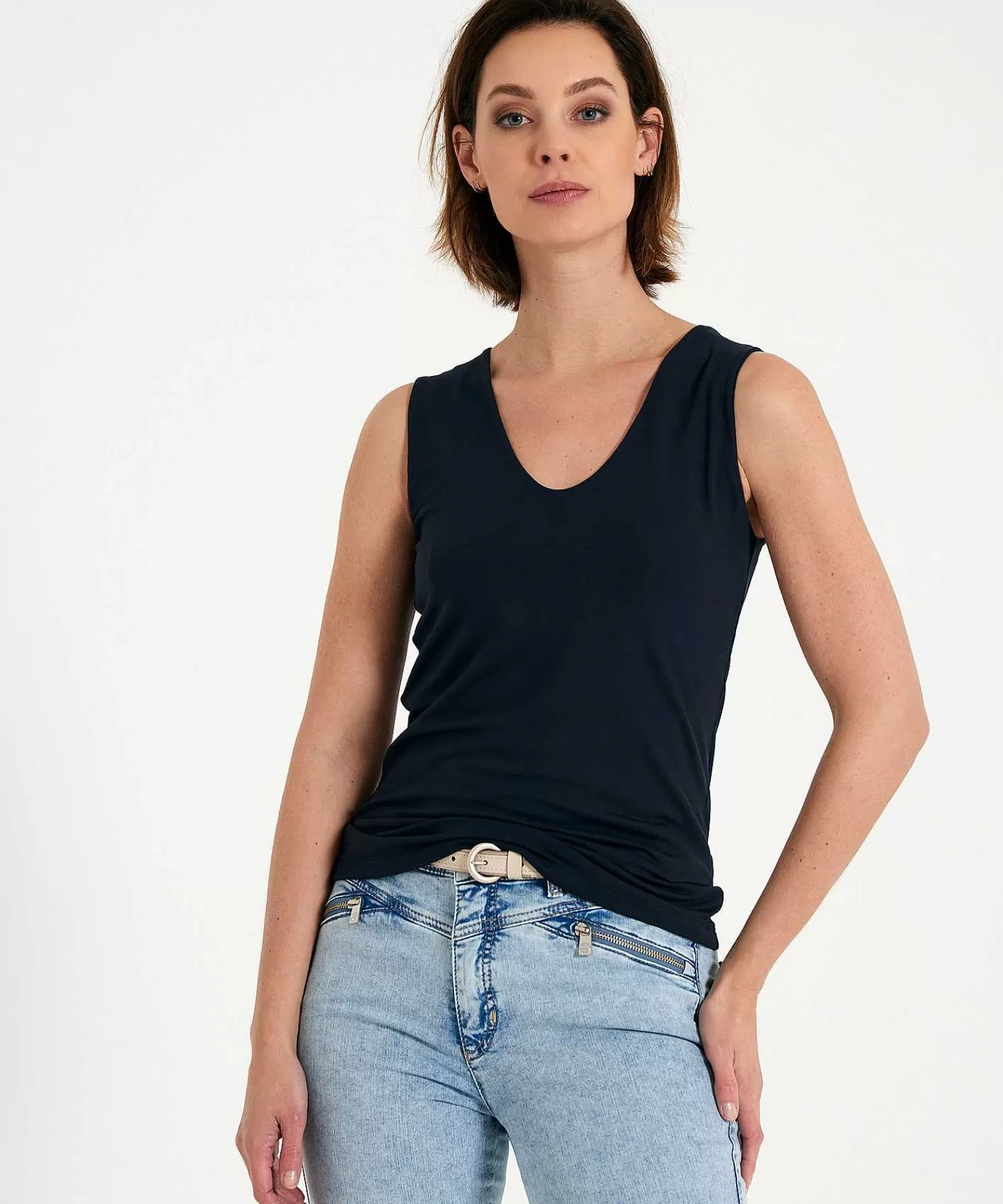 Shirts En Tops^* Essentials Dubbelpandig Singlet V-Hals