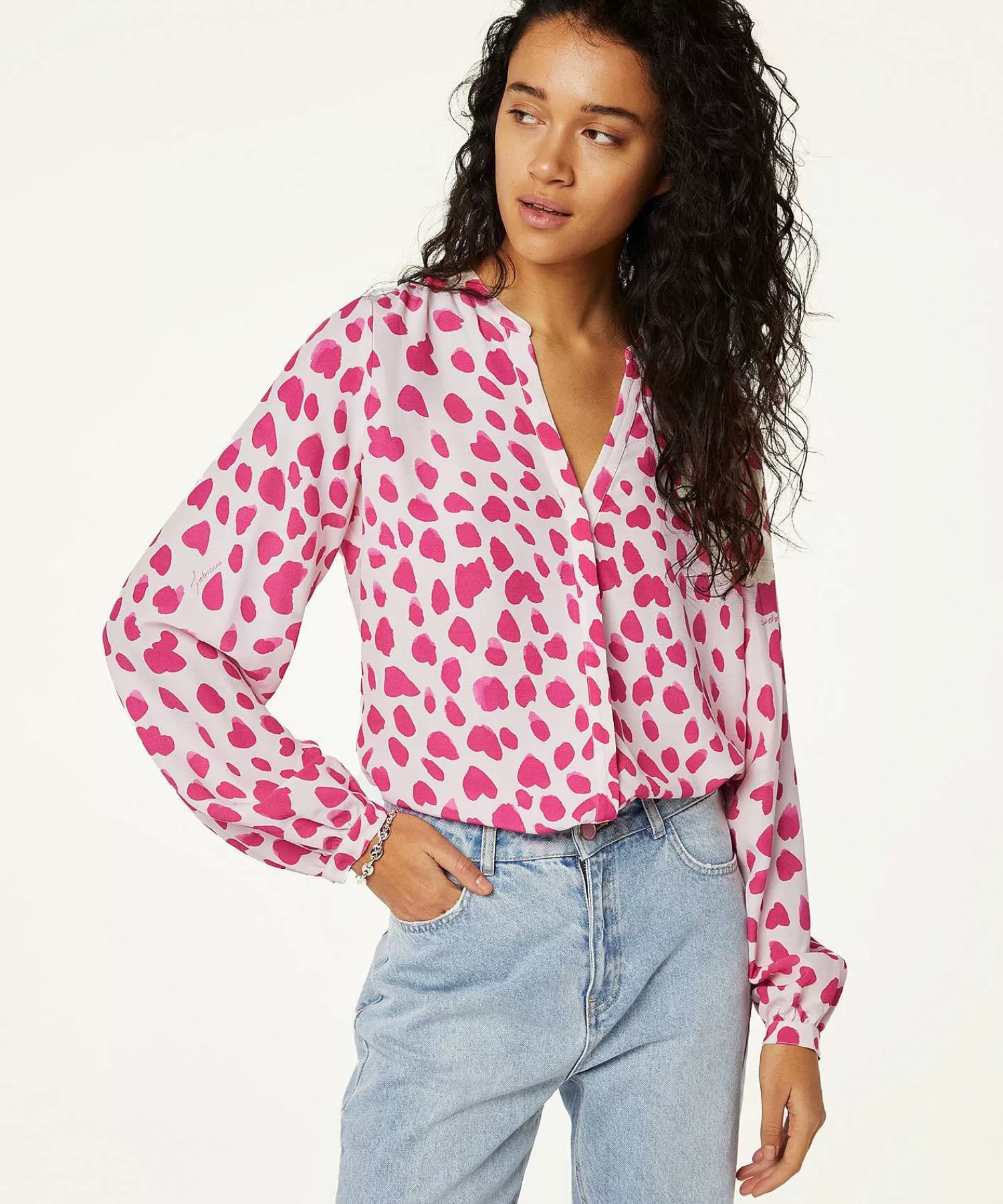 Blouses^Fabienne Chapot Blouse Vlekjesprint Frida