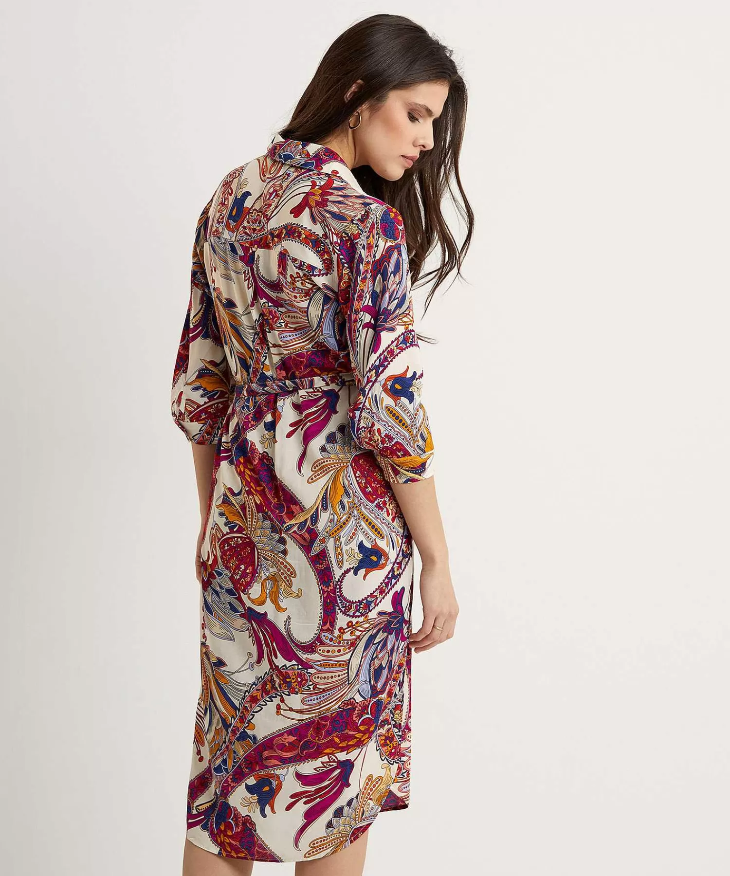 Blouses^GIULIA E TU Doorknoopjurk Paisley