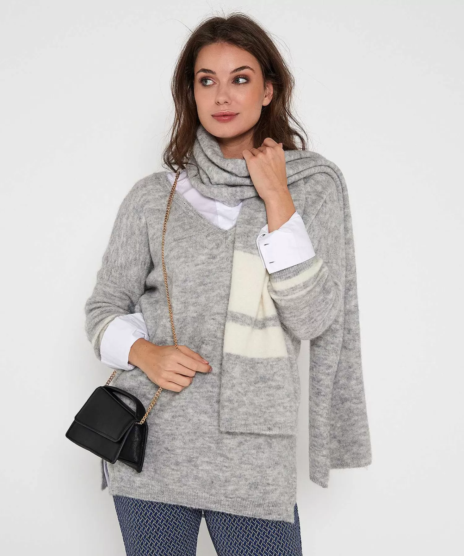 Truien^Giulia e Tu Oversized Trui V-Hals