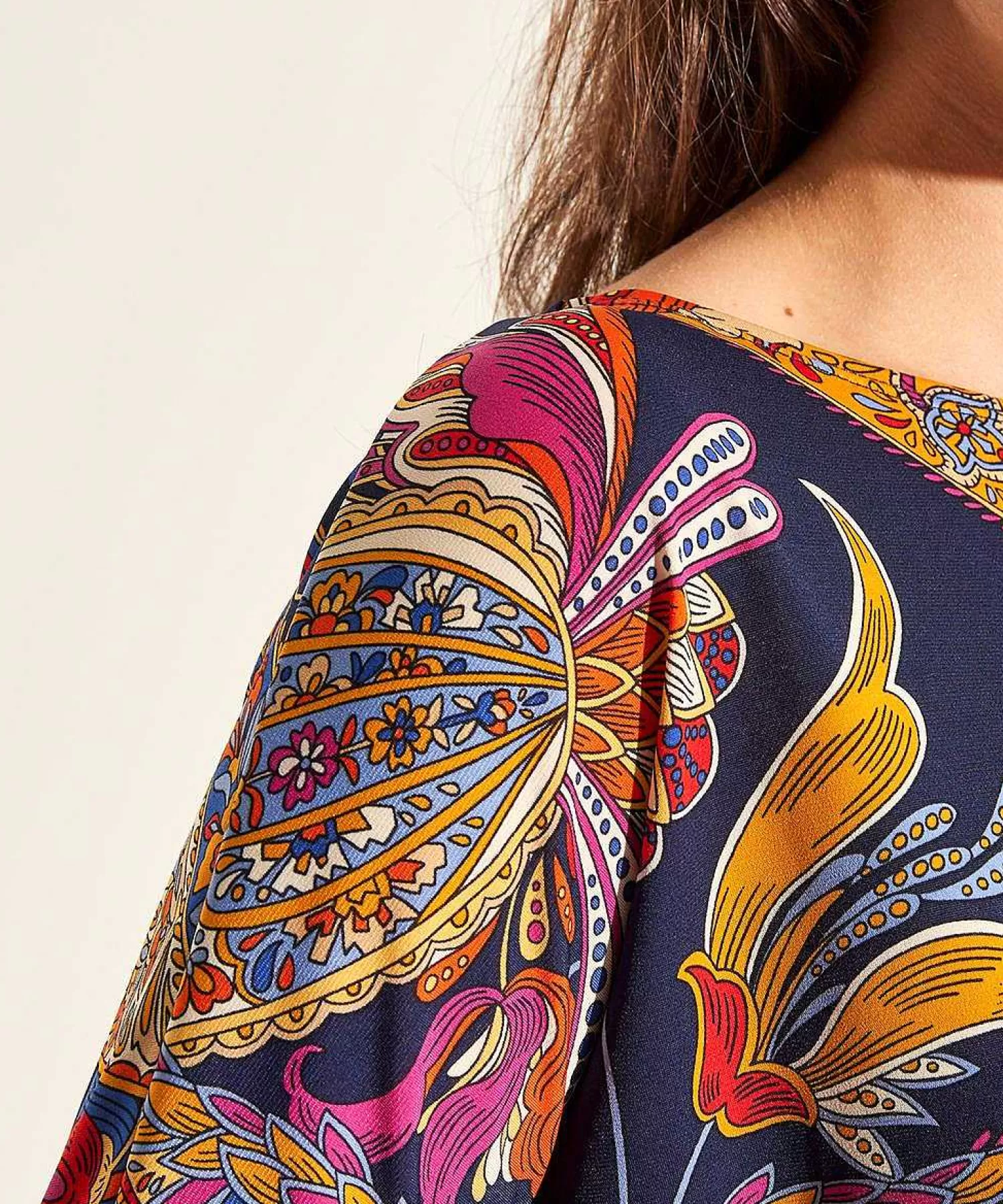 Shirts En Tops^GIULIA E TU Slinky Top Multicolor Paisley