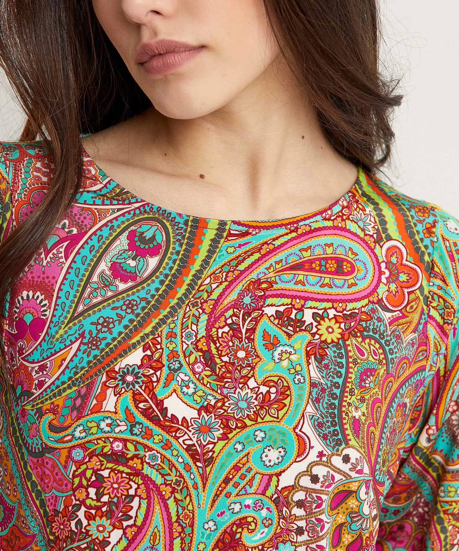 Shirts En Tops^GIULIA E TU Slinky Top Paisley