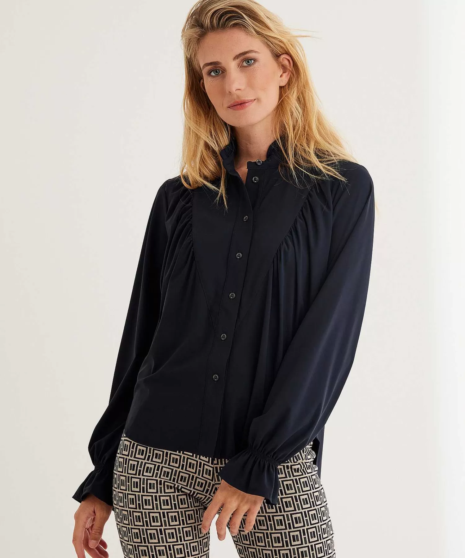 Blouses^Jane Lushka Blouse Travelstof Roberta