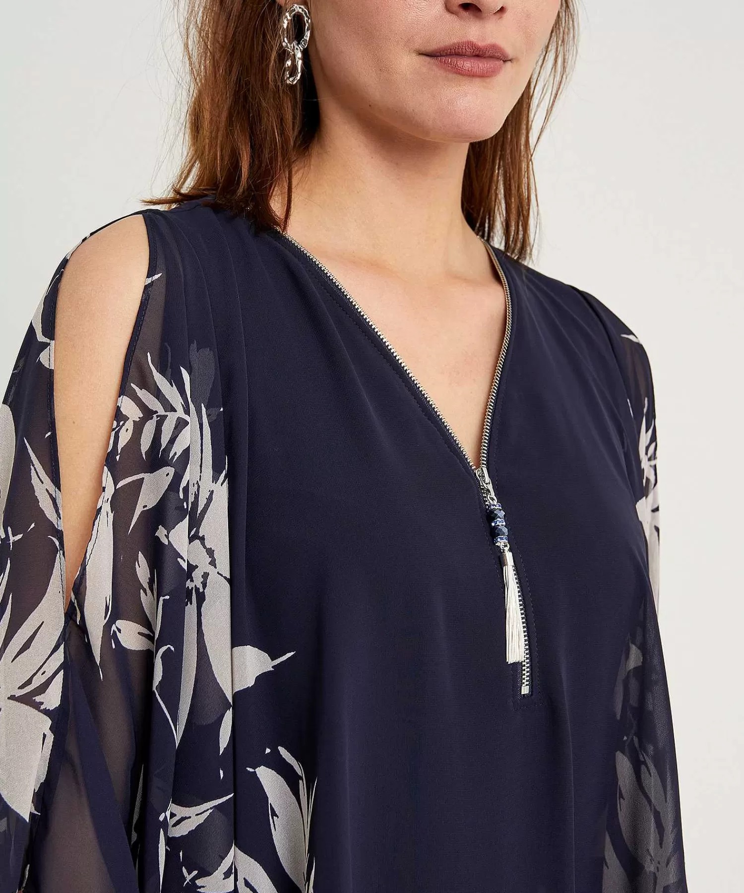 Blouses^Joseph Ribkoff Blouse Voile Mouwen