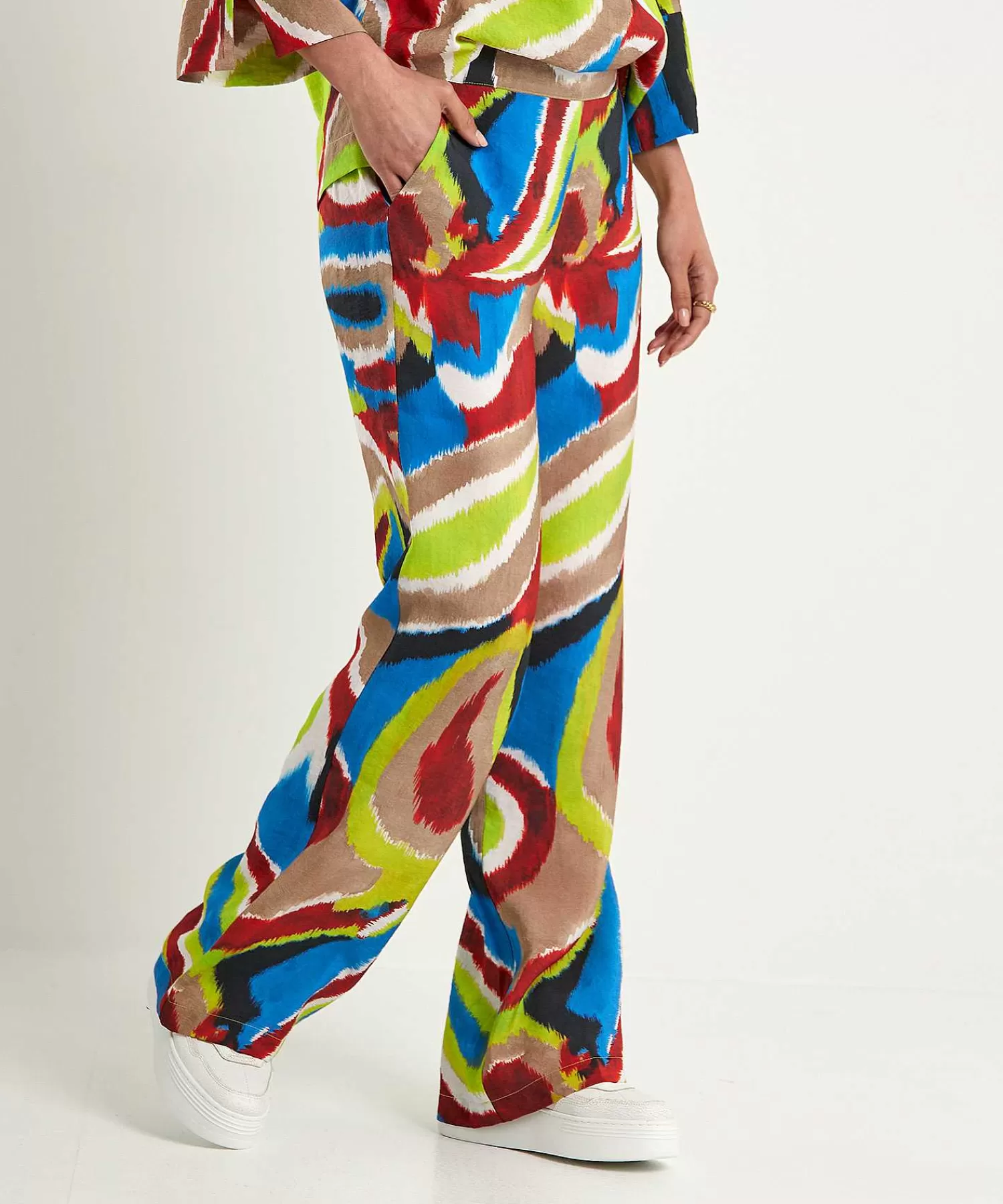 Broeken^KYRA Broek Multicolor Eveline