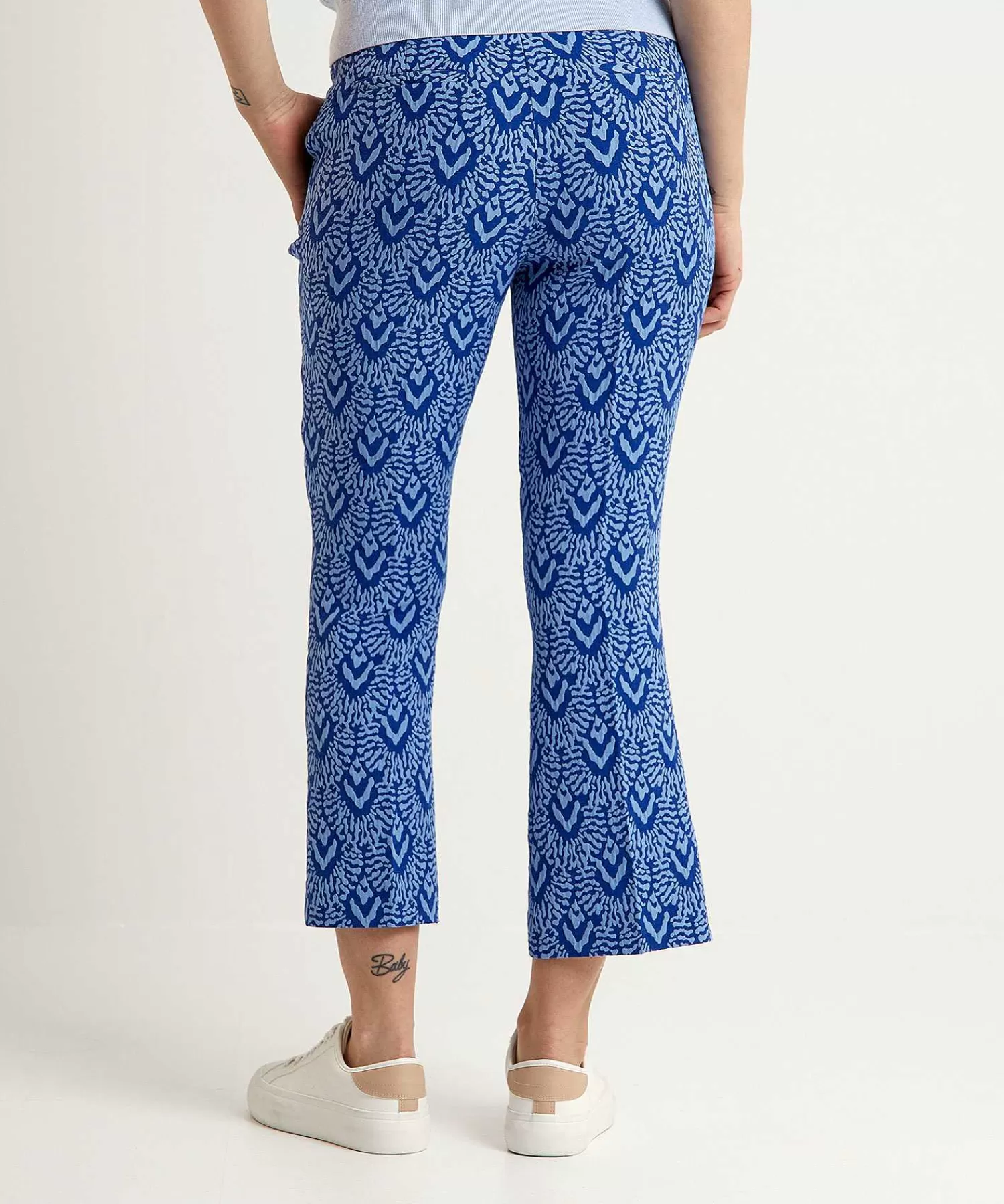 Broeken^KYRA Kick Flare Broek Jacquard Clara