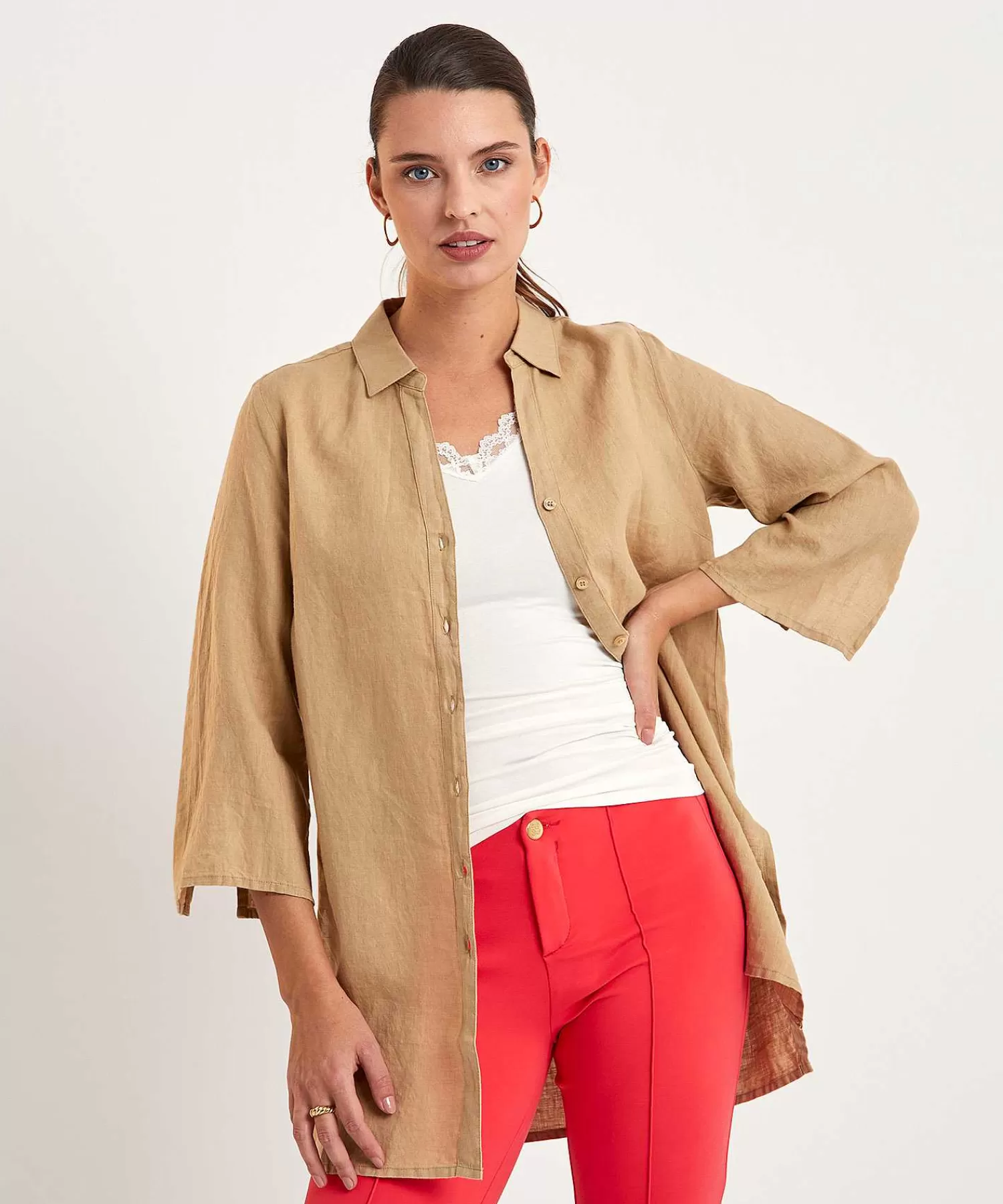 Blouses^KYRA Linnen Tuniekblouse Liza