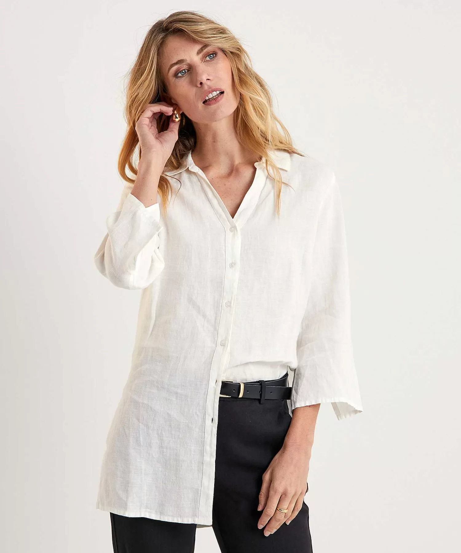 Blouses^KYRA Linnen Tuniekblouse Liza