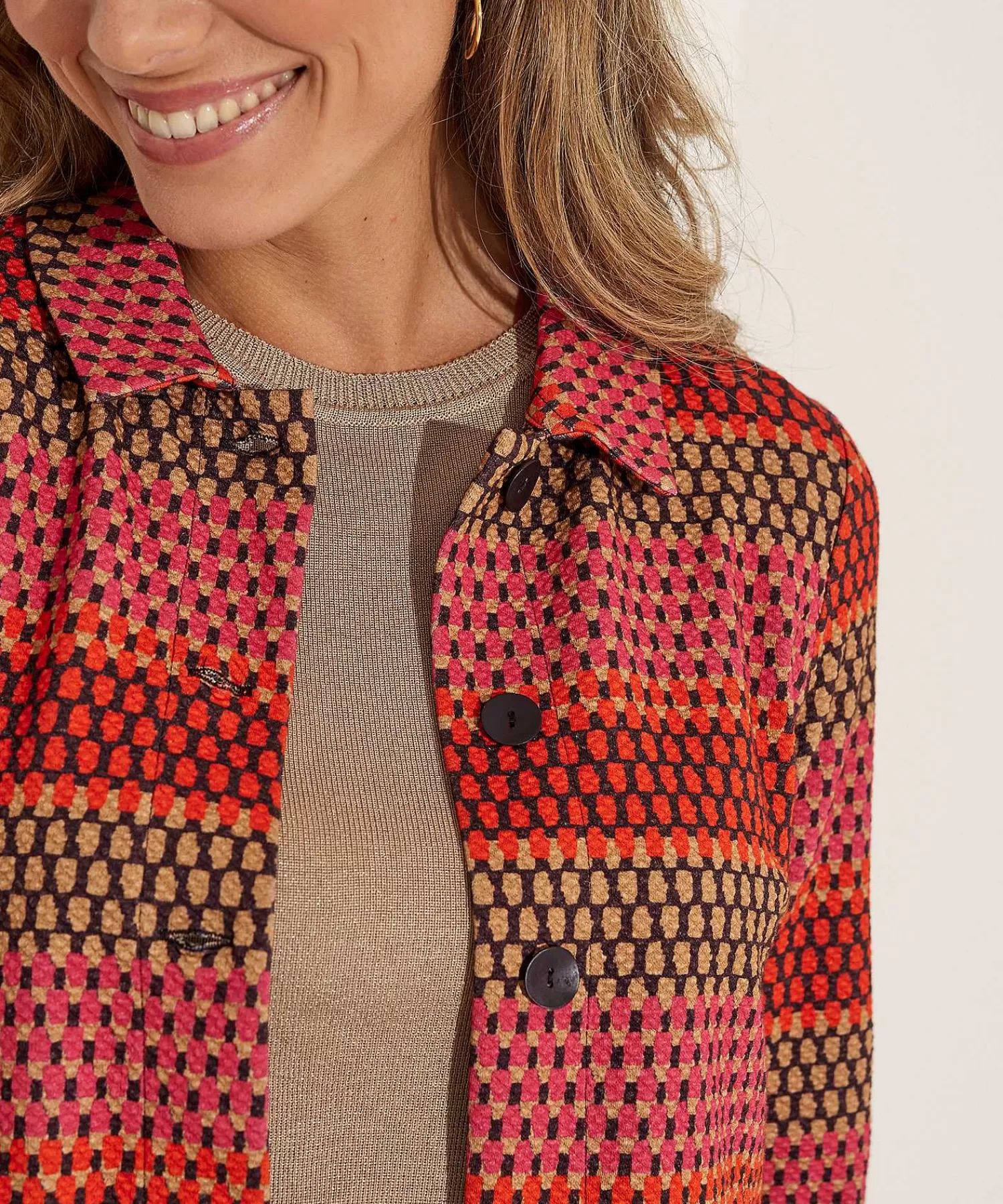 Blazers^KYRA Multicolor Structuur Jasje Leona