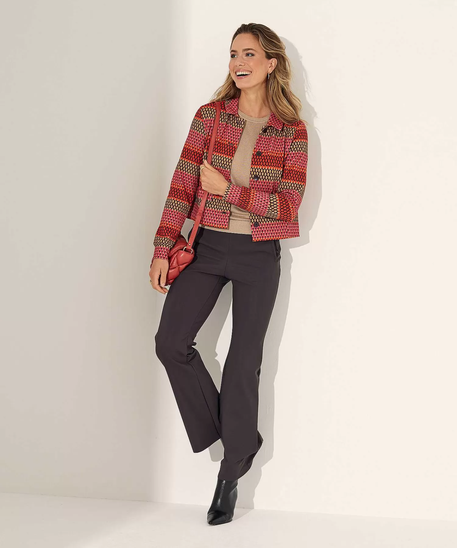 Blazers^KYRA Multicolor Structuur Jasje Leona