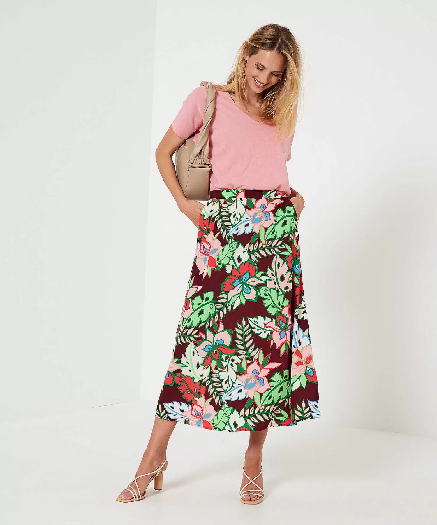 Rokken^KYRA Rok Tropical Flower Muss