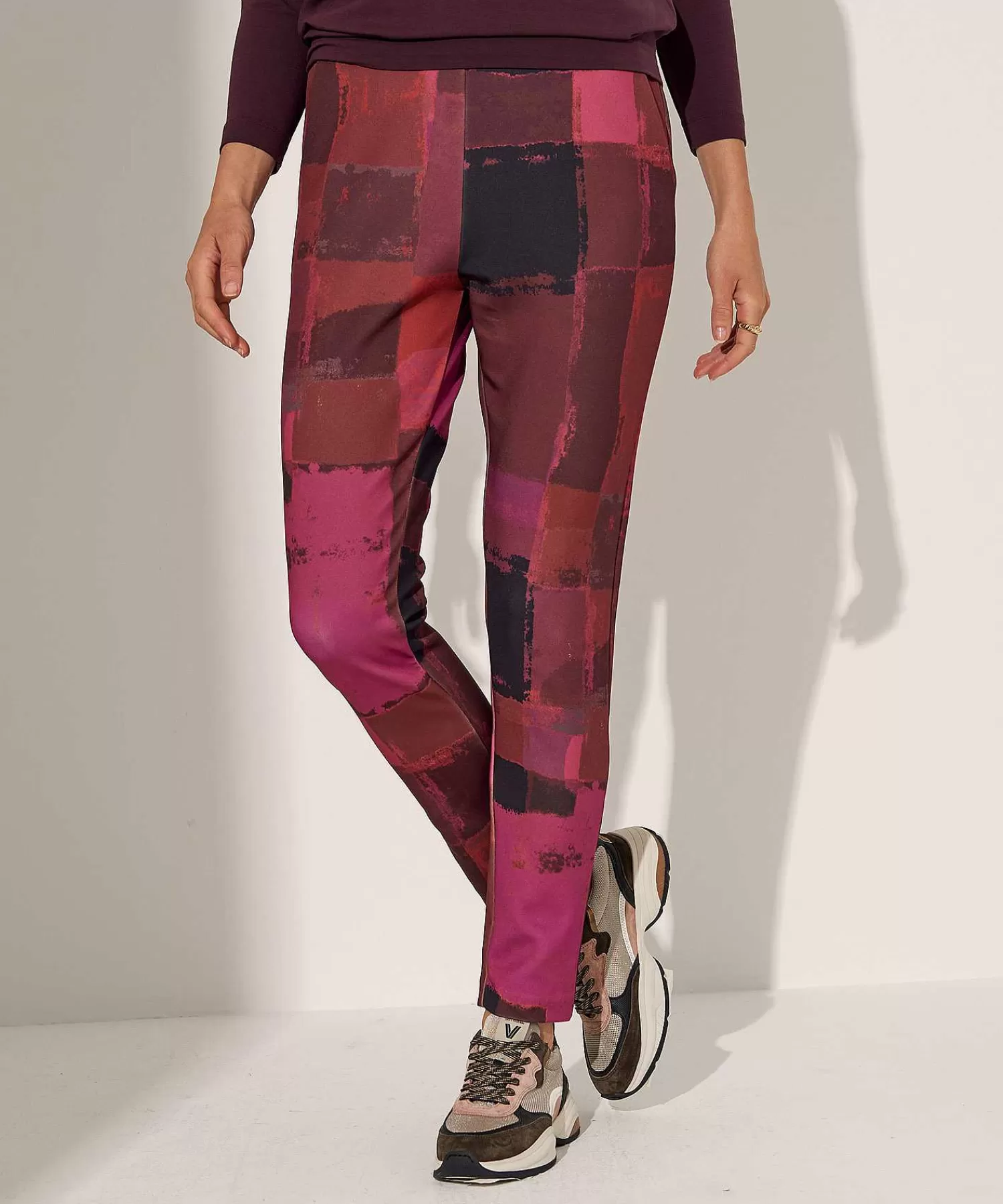 Broeken^KYRA Scuba Broek Abstract Natalina