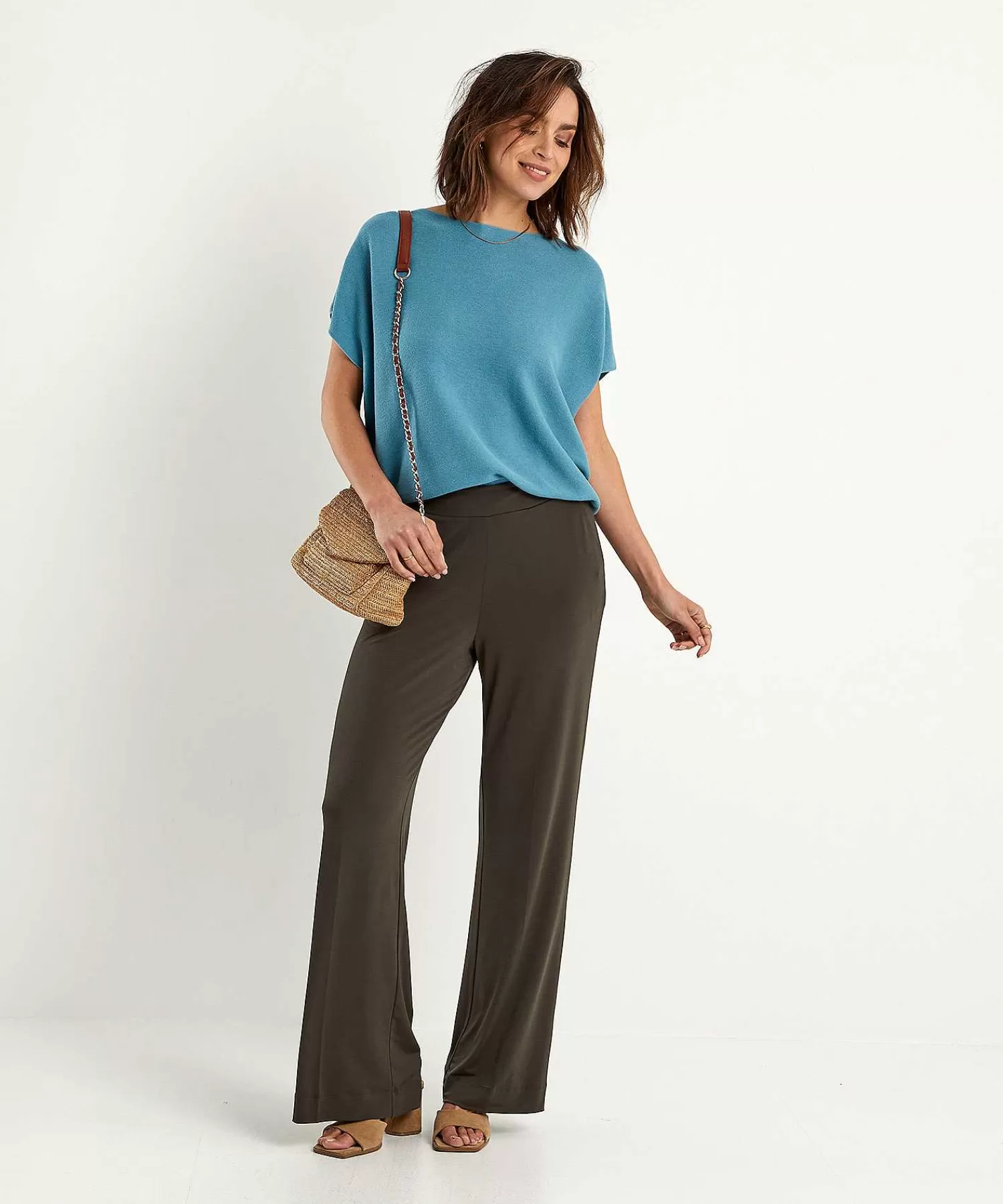 Broeken^KYRA Slinky Wide Leg Broek Petra