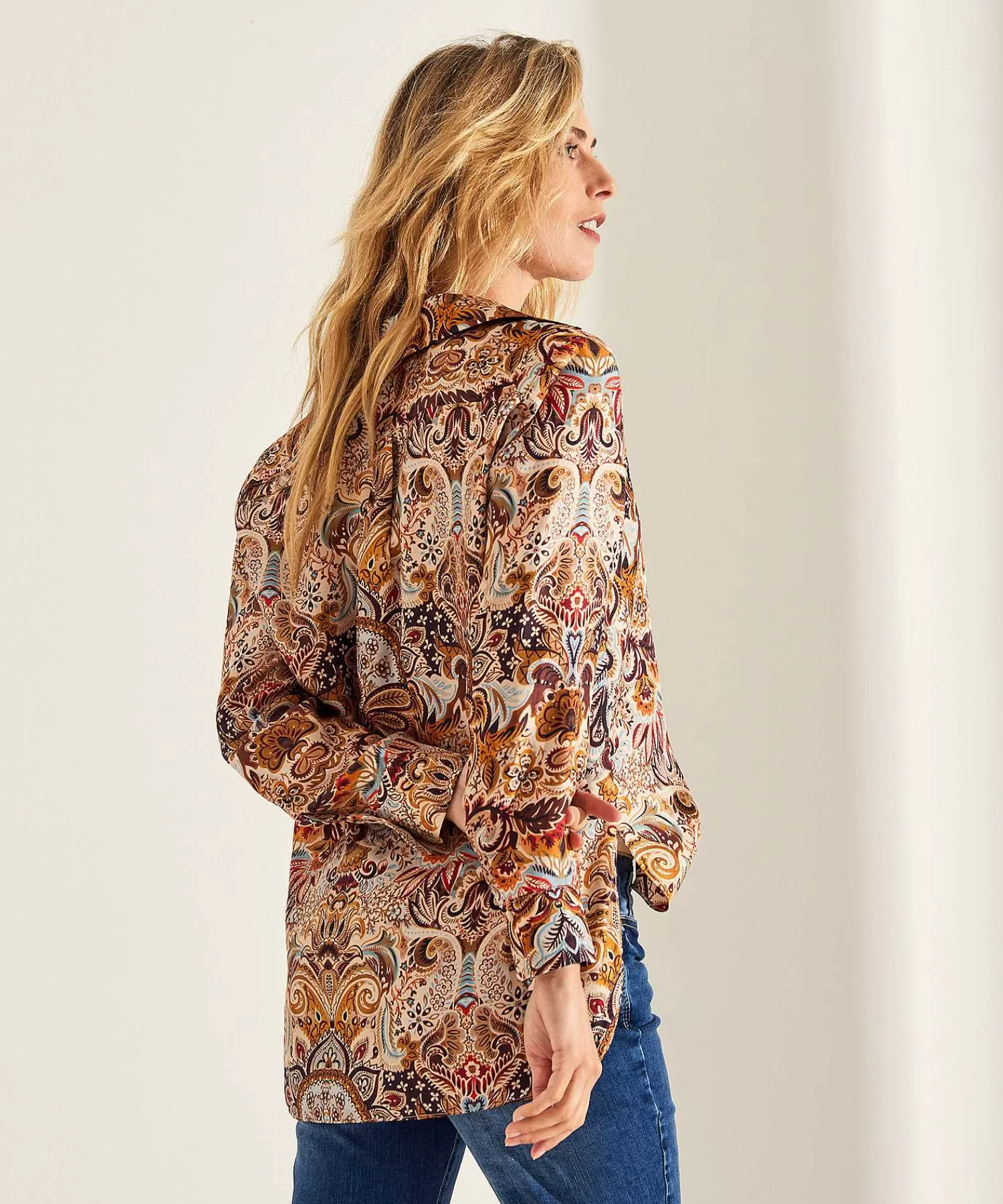 Blouses^LaSalle Blouse Paisleyprint Zijde Bali