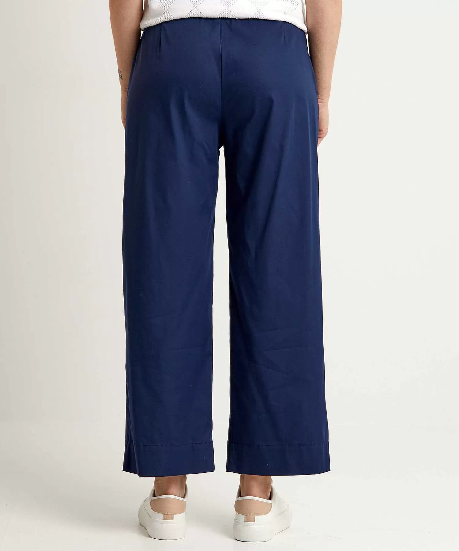 Broeken^LaSalle Cropped Wide Leg Broek