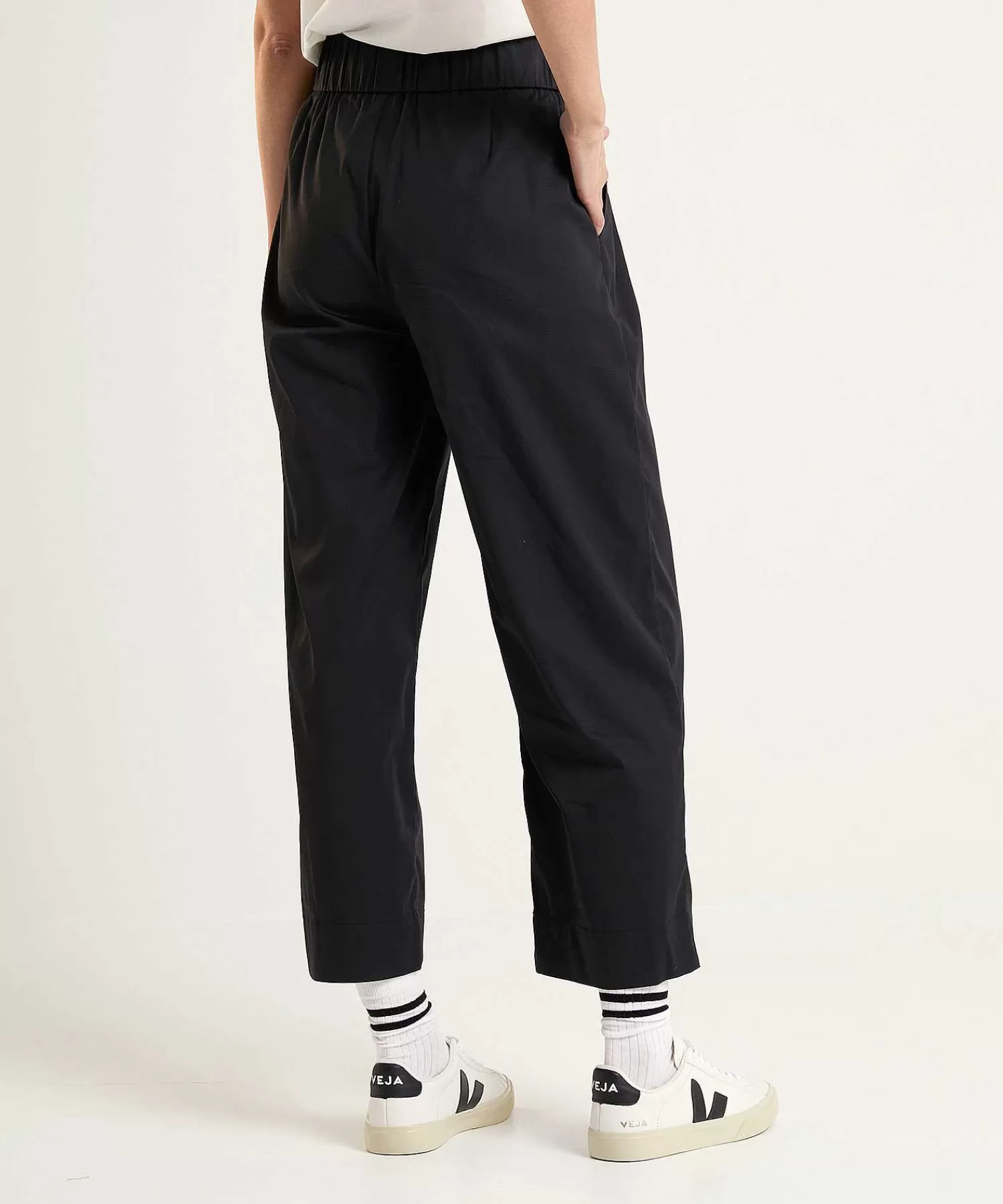 Broeken^LaSalle Cropped Wide Leg Broek