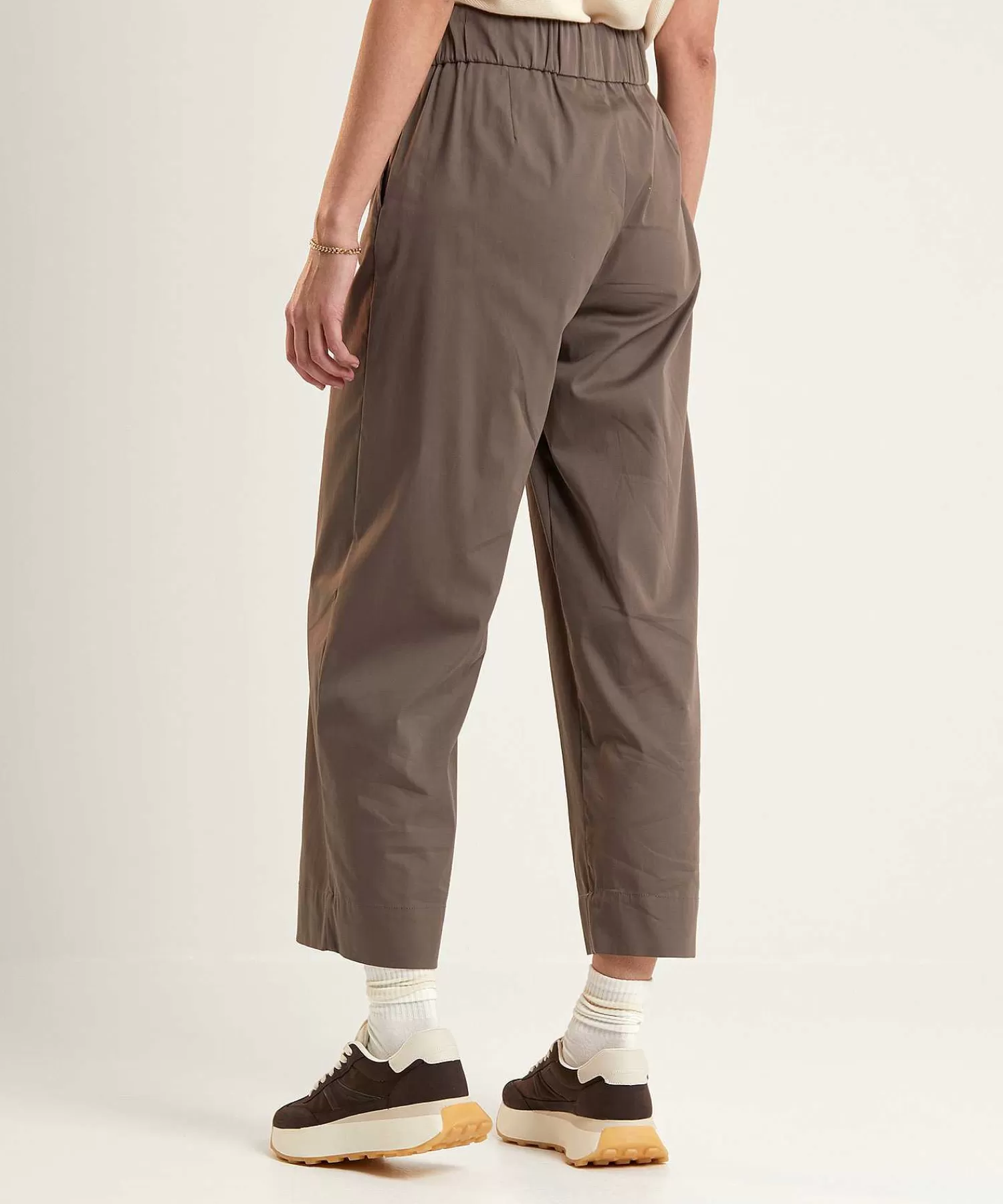 Broeken^LaSalle Cropped Wide Leg Broek