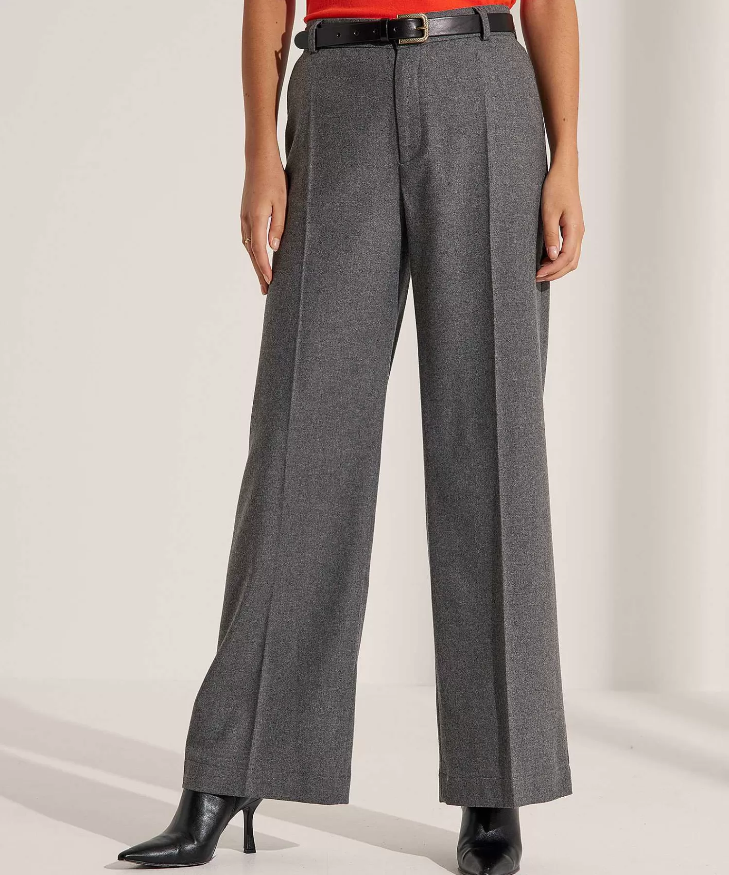 Broeken^LaSalle Wide Leg Broek Flanel