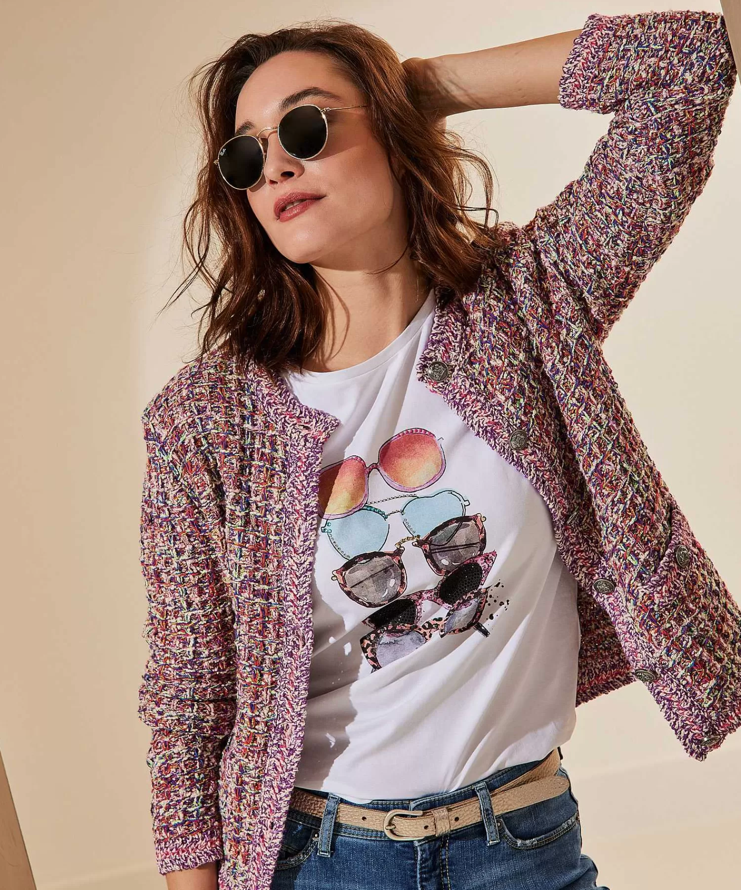 Shirts En Tops^Leo & Ugo T-Shirt Sunglasses Print