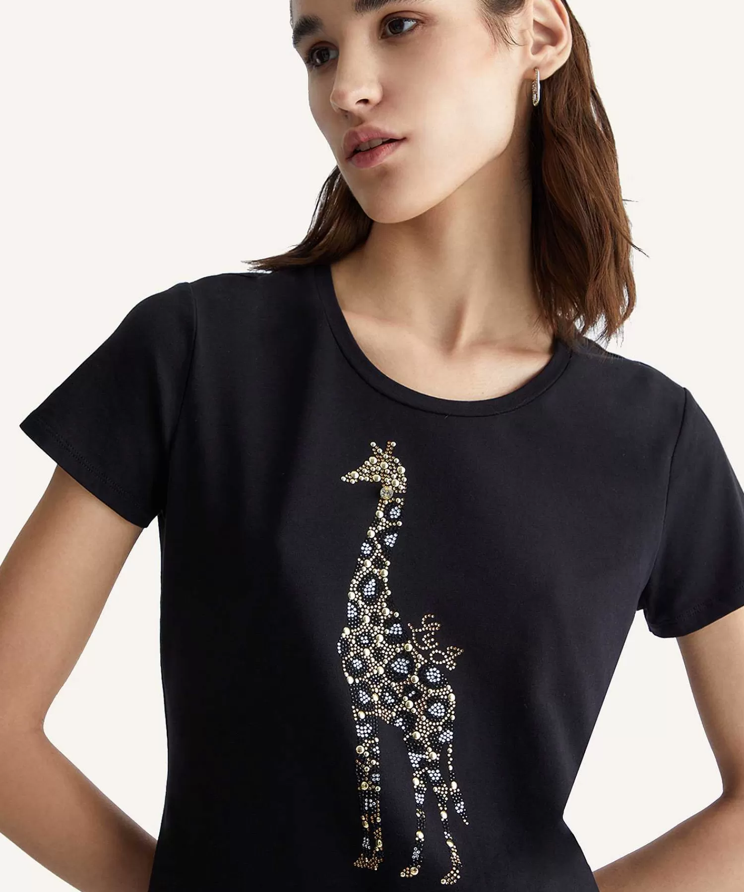 Shirts En Tops^LIU JO T-Shirt Giraffe Strass